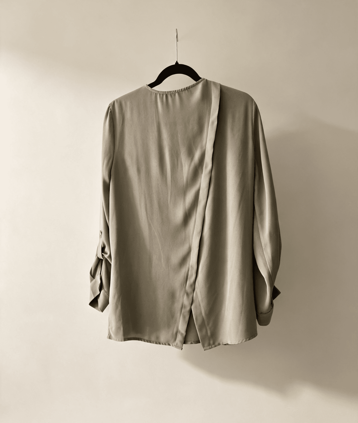 Sportsgirl Size 12 Green Khaki Ladies Long Sleeve Blouse — photo 5 of 9