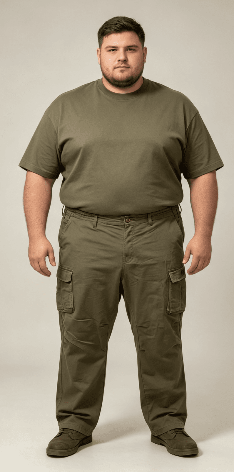 Mens Mambo Khaki Green Cargo Pants - Size 40 — photo 2 of 9