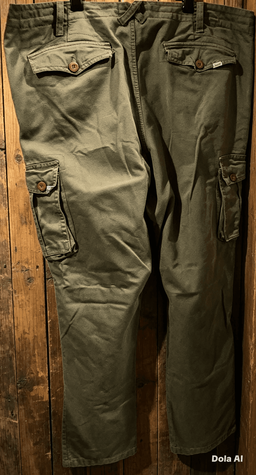 Mens Mambo Khaki Green Cargo Pants - Size 40 — photo 3 of 9