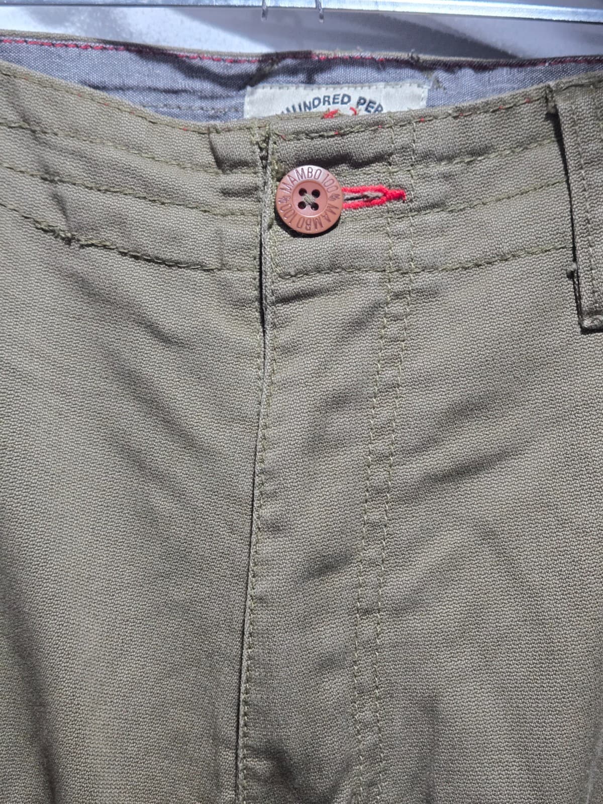 Mens Mambo Khaki Green Cargo Pants - Size 40 — photo 7 of 9