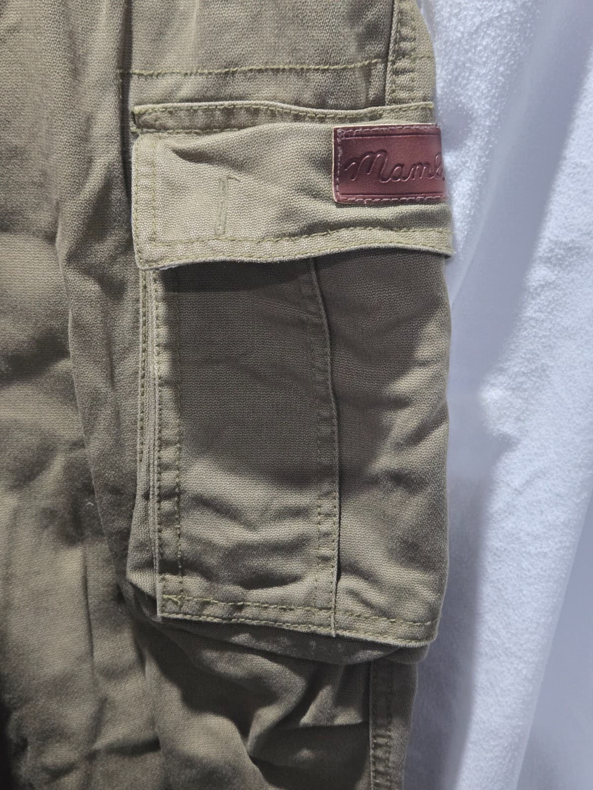 Mens Mambo Khaki Green Cargo Pants - Size 40 — photo 8 of 9