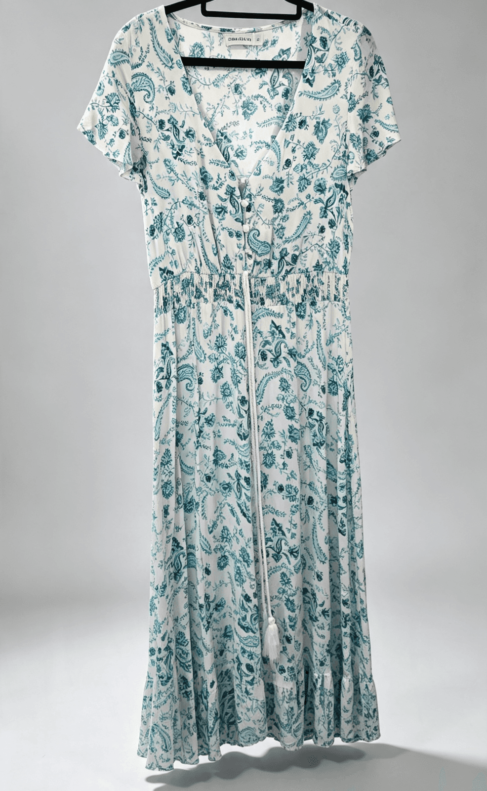 Grace & Co Ladies Boho Maxi Dress - Size 8 - Green/White — photo 2 of 8