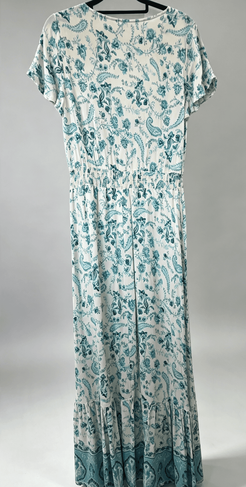 Grace & Co Ladies Boho Maxi Dress - Size 8 - Green/White — photo 3 of 8