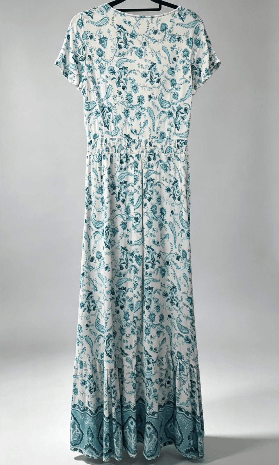 Grace & Co Ladies Boho Maxi Dress - Size 8 - Green/White — photo 4 of 8