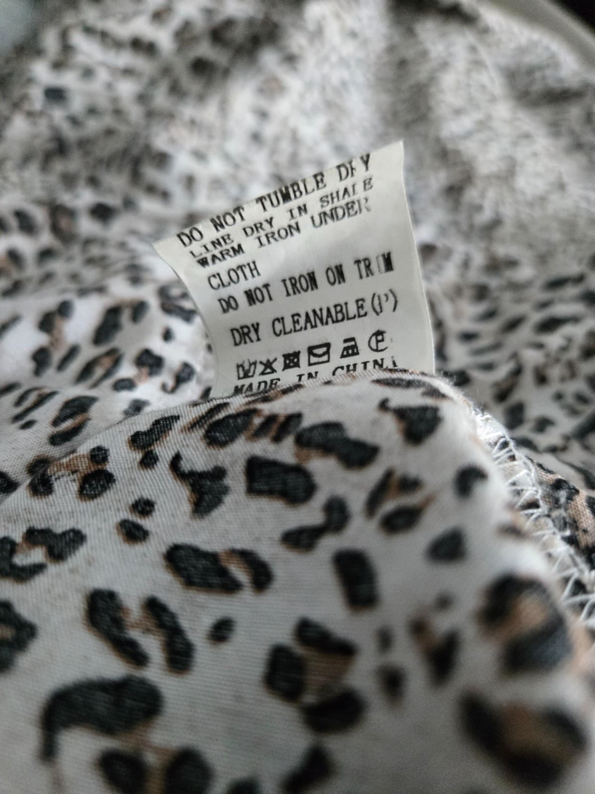 GRACE & CO Brown / White Leopard Print Maxi Dress Drawstring Waist - Womens 8 — photo 12 of 12