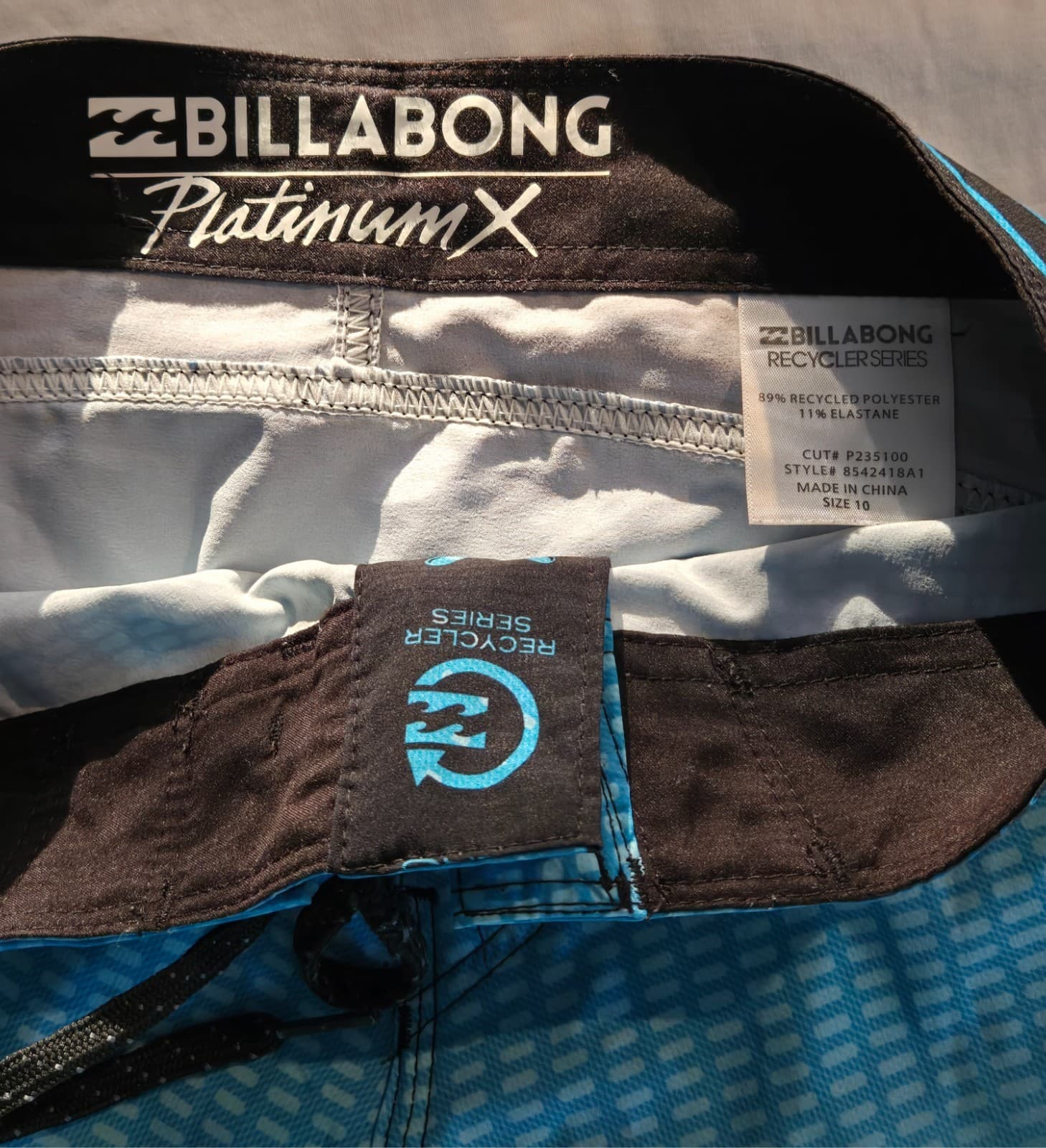 Billabong Boys Platinum X Board Shorts - Size 10 - Blue — photo 4 of 6