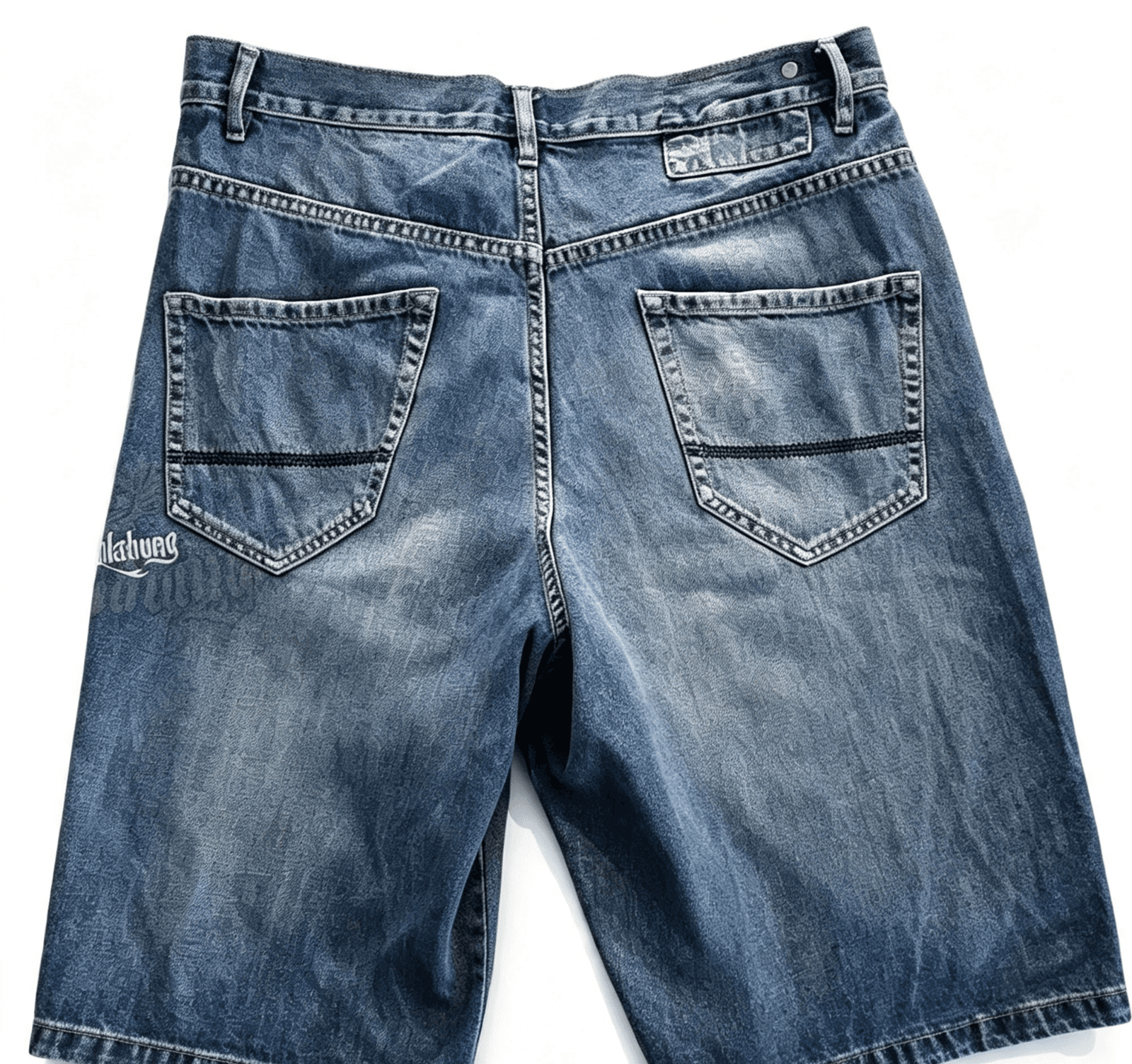Mens Billabong Denim Blue Shorts: Size 36 Embroidered Logo Surf Skate Blue — photo 2 of 7