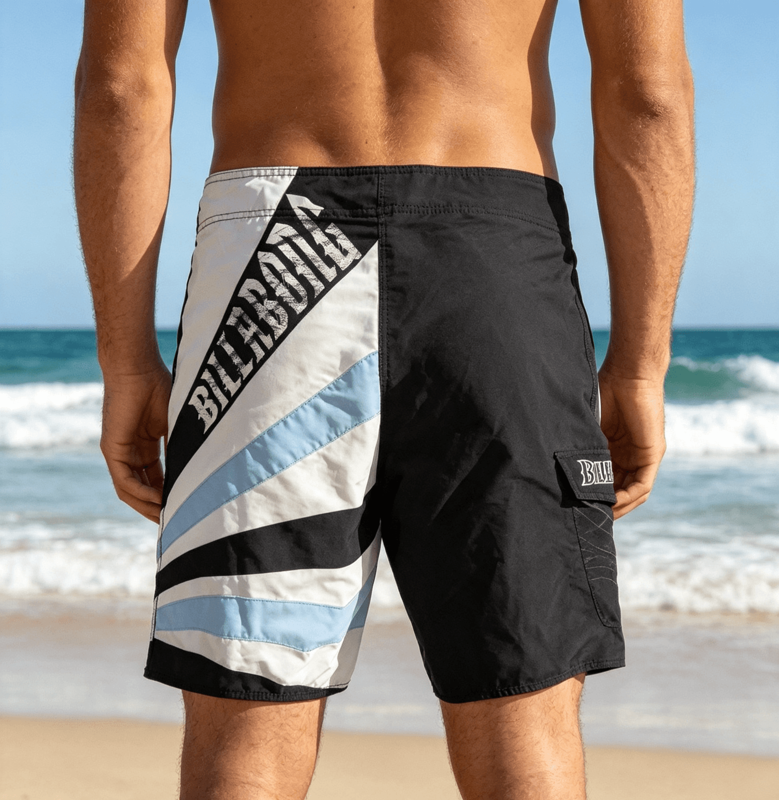 Andy Irons Signature Boardshorts -Billabong - Size 36 - Blue / White — photo 2 of 12