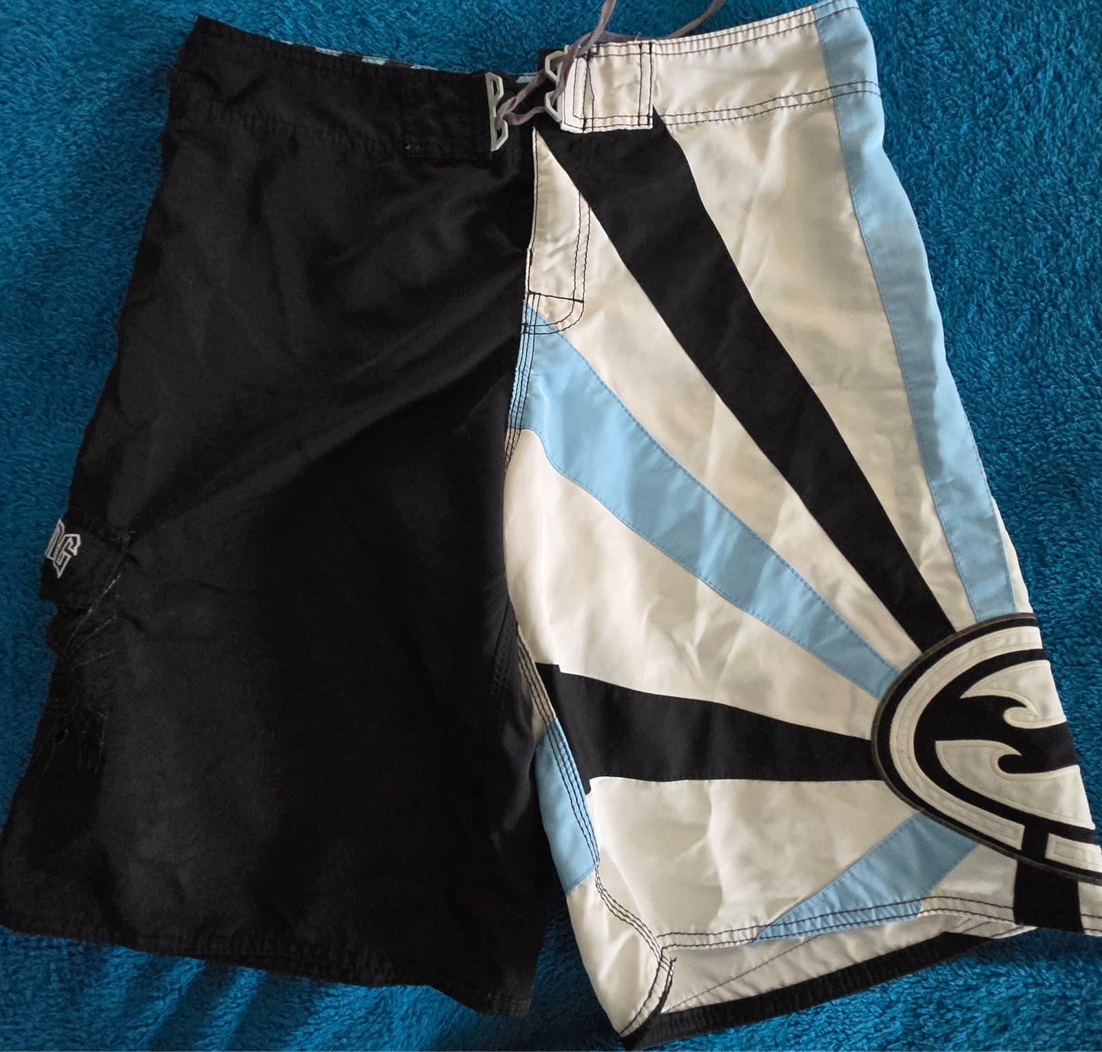 Andy Irons Signature Boardshorts -Billabong - Size 36 - Blue / White — photo 10 of 12