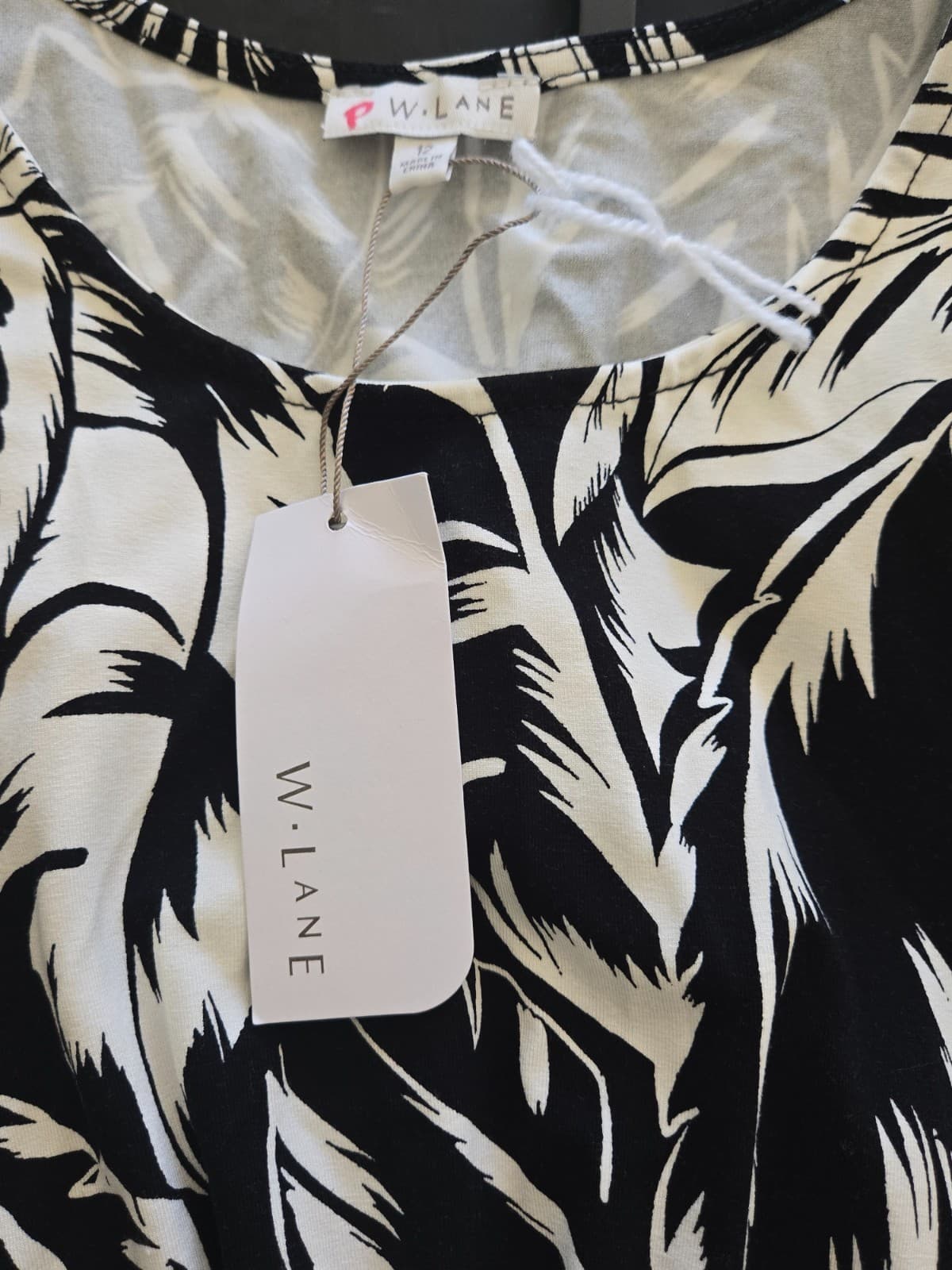 W LANE Gathered Waist Maxi Dress Size 12 - BNWT - Botanical Print — photo 11 of 12