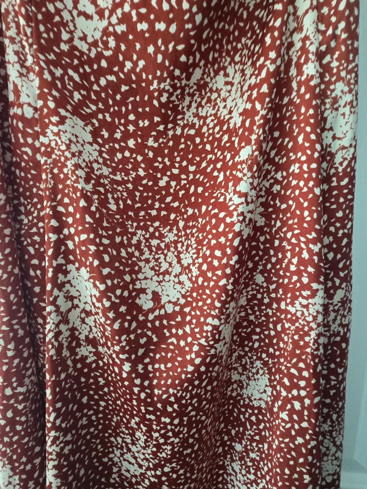 Slide Show Ladies Dress: Size 14 - Rust Red Slip Dress with Spaghetti Straps — photo 5 of 9