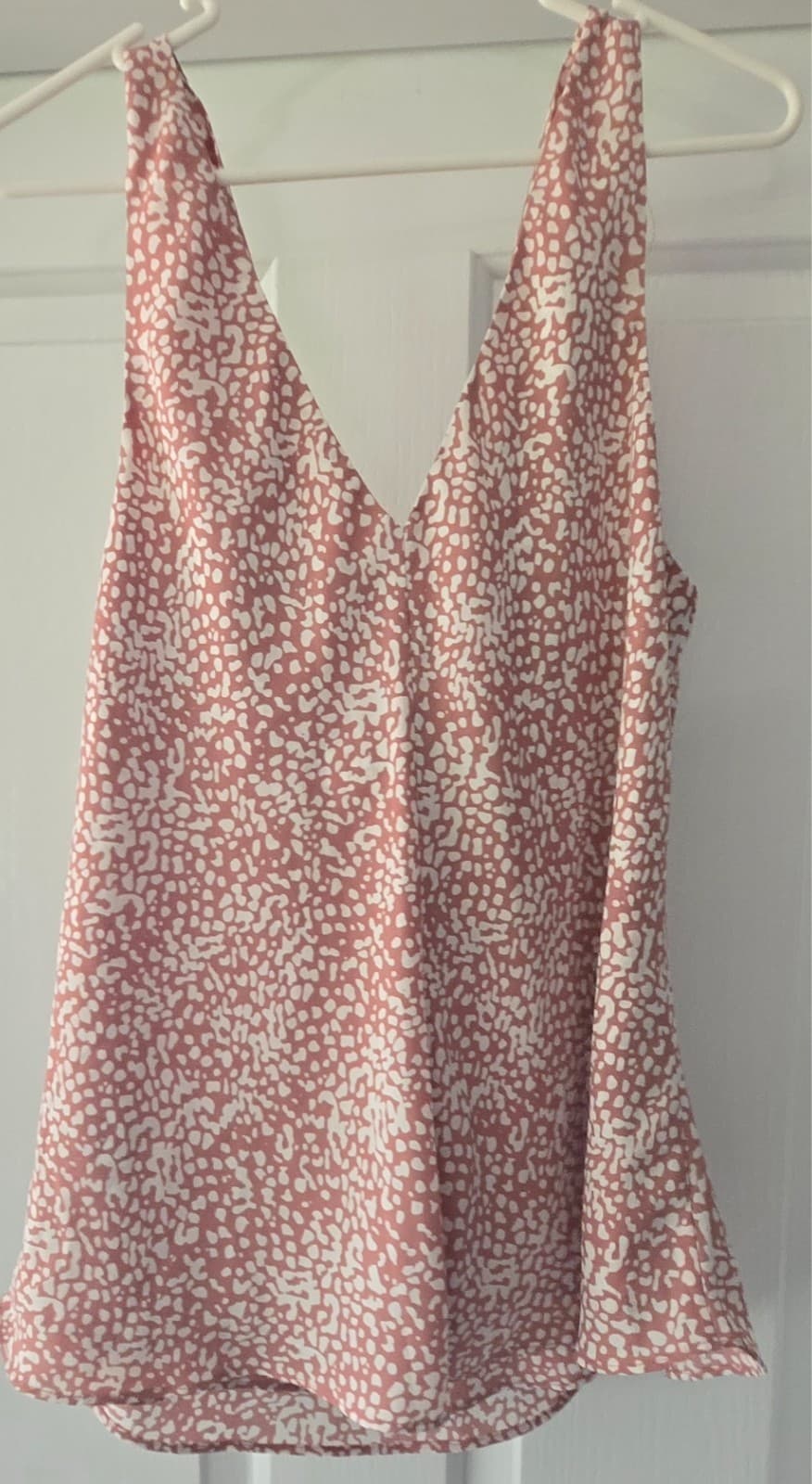 Portmans Drape Front Camisole Top- Pink / White - Size 16 — photo 2 of 6