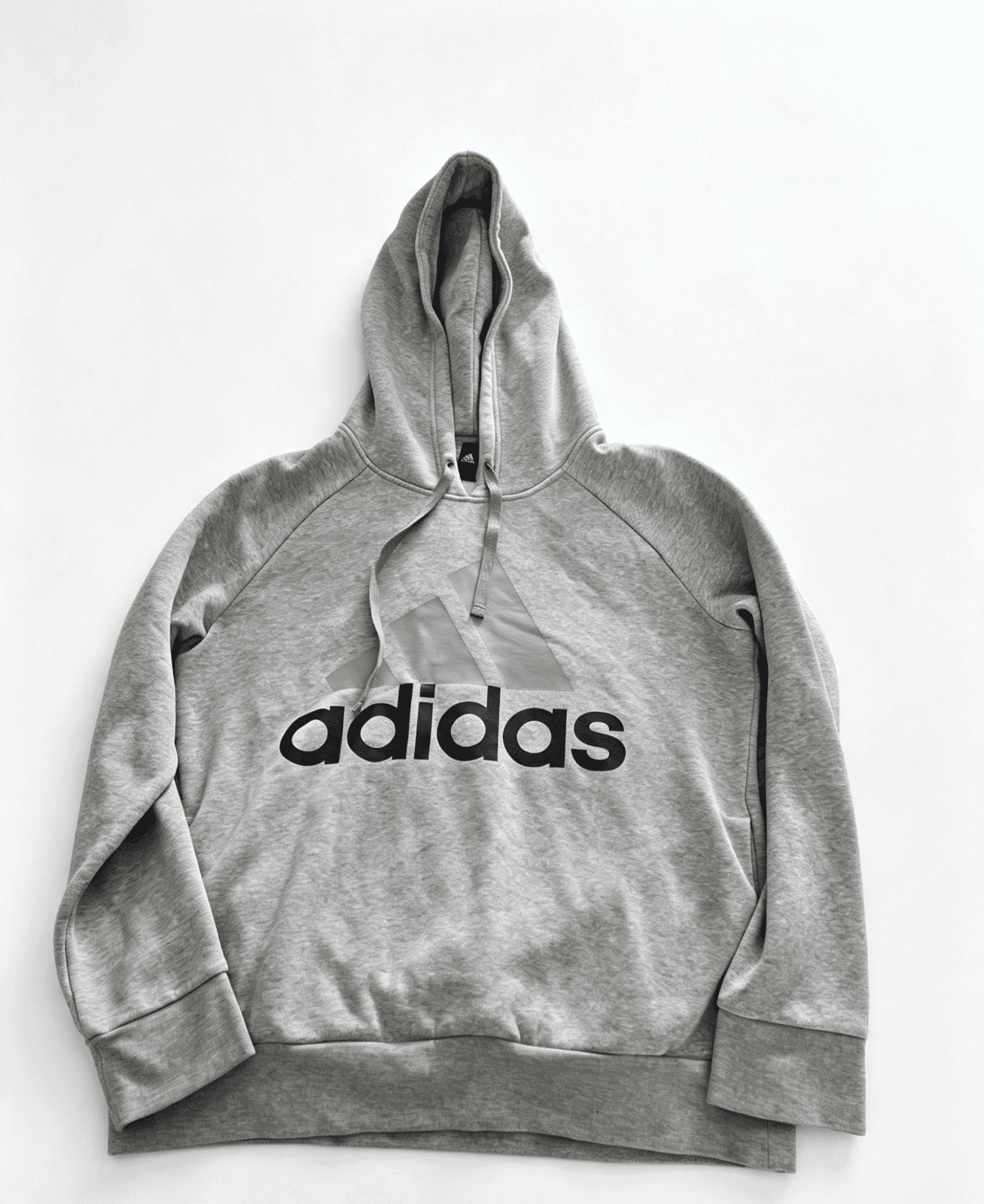 Adidas Essentials Big Logo Pullover Hoodie Grey — photo 1 of 9