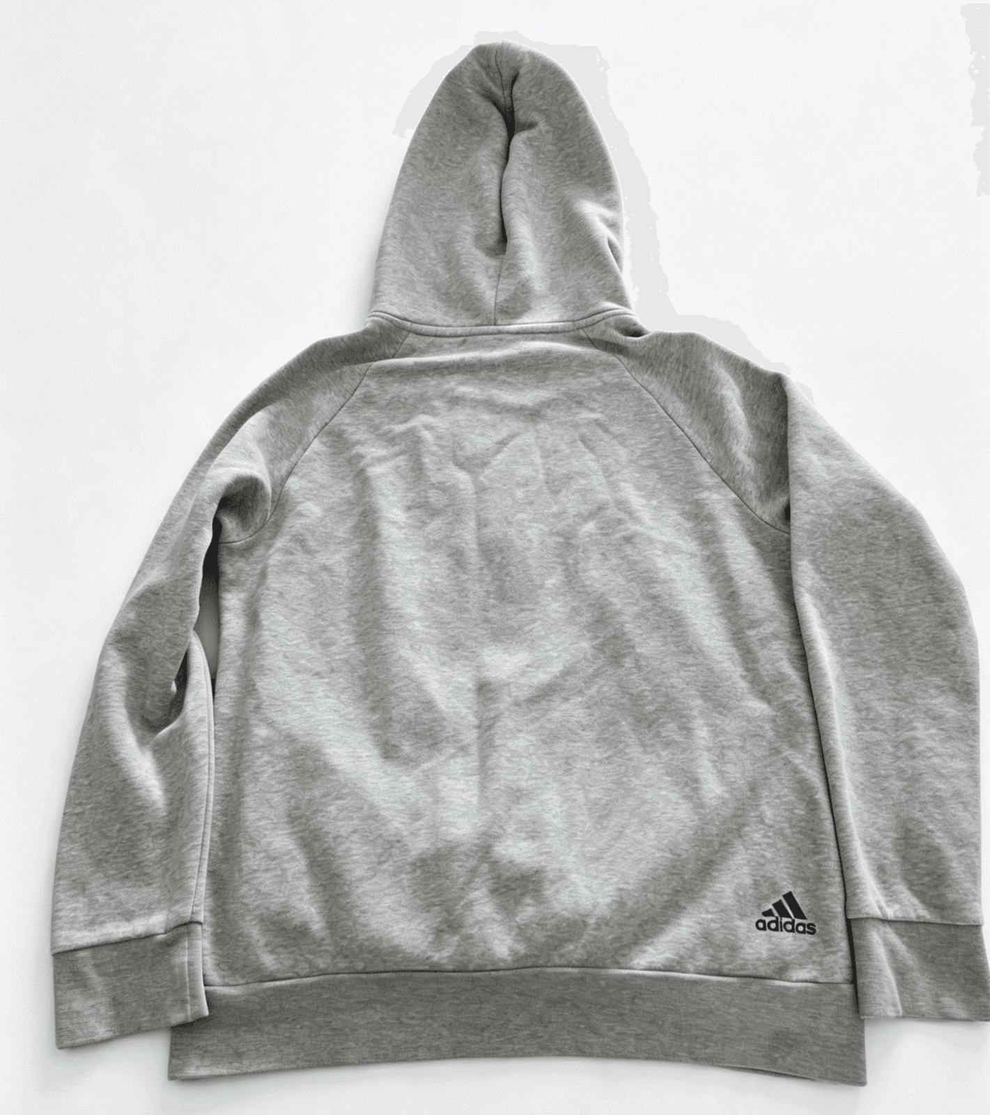 Adidas Essentials Big Logo Pullover Hoodie Grey — photo 2 of 9
