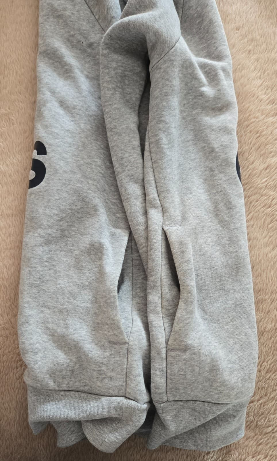 Adidas Essentials Big Logo Pullover Hoodie Grey — photo 8 of 9