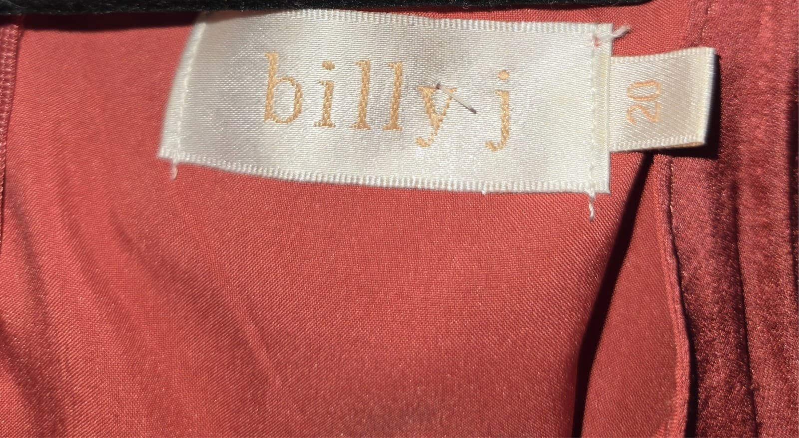 Billy J Dusty Rose Tie Front Flutter Sleeve Midi Dress Size 20 — photo 5 of 5