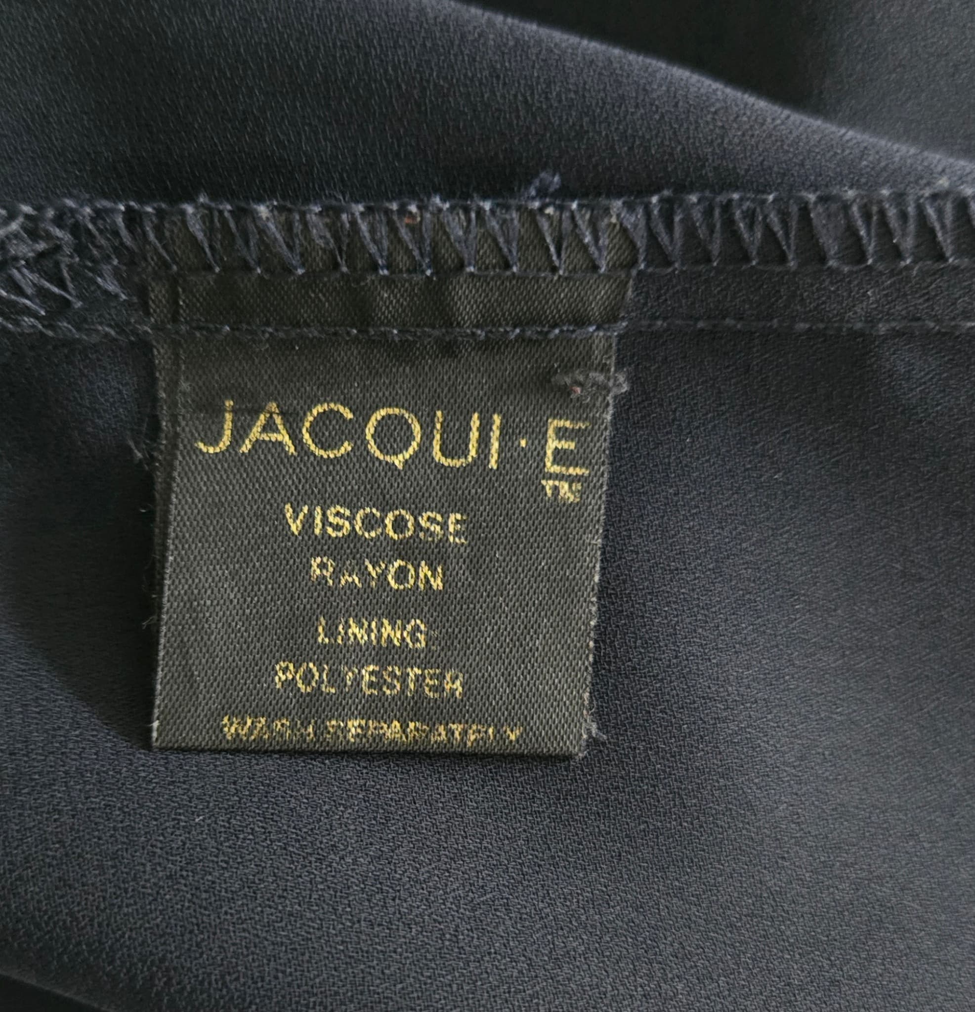 JACQUI·E Navy Blue Floral Midi Skirt With Side Slit Size 14 — photo 4 of 6