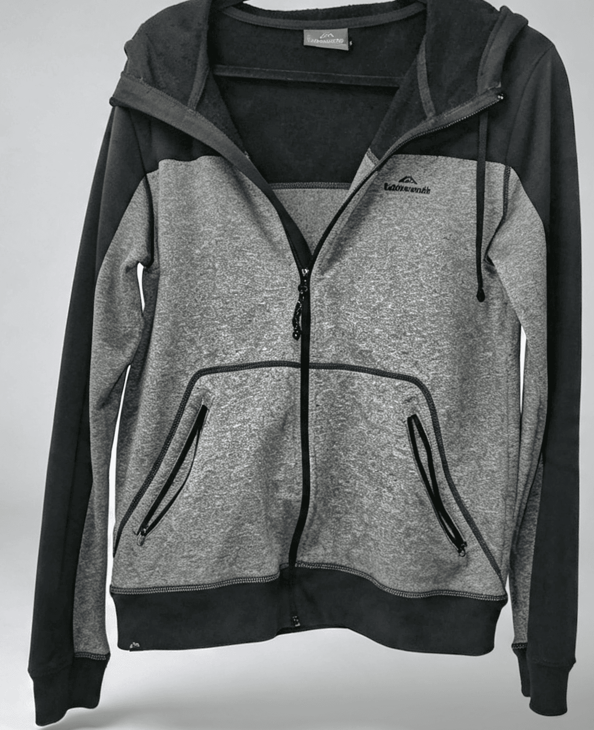 Kathmandu Men's Full Zip Hoodie Grey Black Size S — photo 2 of 7