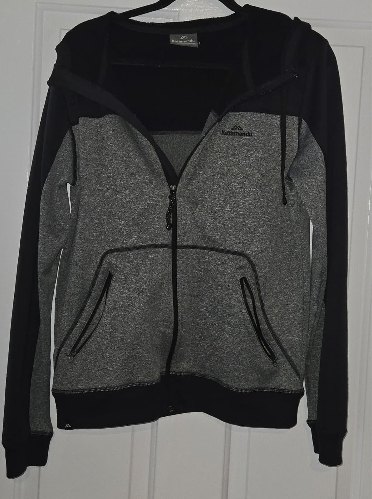 Kathmandu Men's Full Zip Hoodie Grey Black Size S — photo 4 of 7