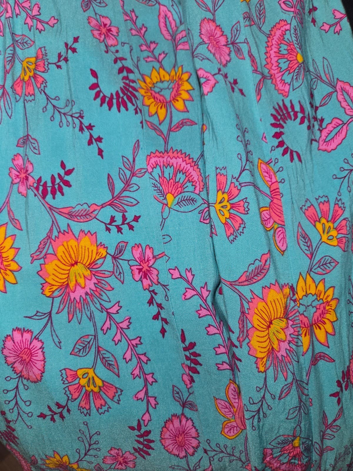 Minx & Moss Floral Print Spaghetti Strap Maxi Dress — photo 5 of 8