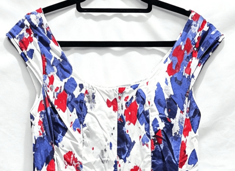 Yvonne Black Abstract Print Fit And Flare Midi Dress — photo 5 of 6