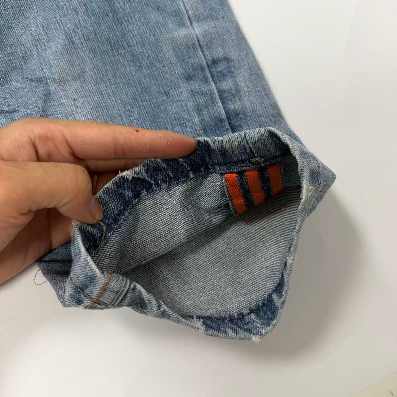 2000s Diesel x Adidas Distressed Denim Jeans — photo 3 of 4