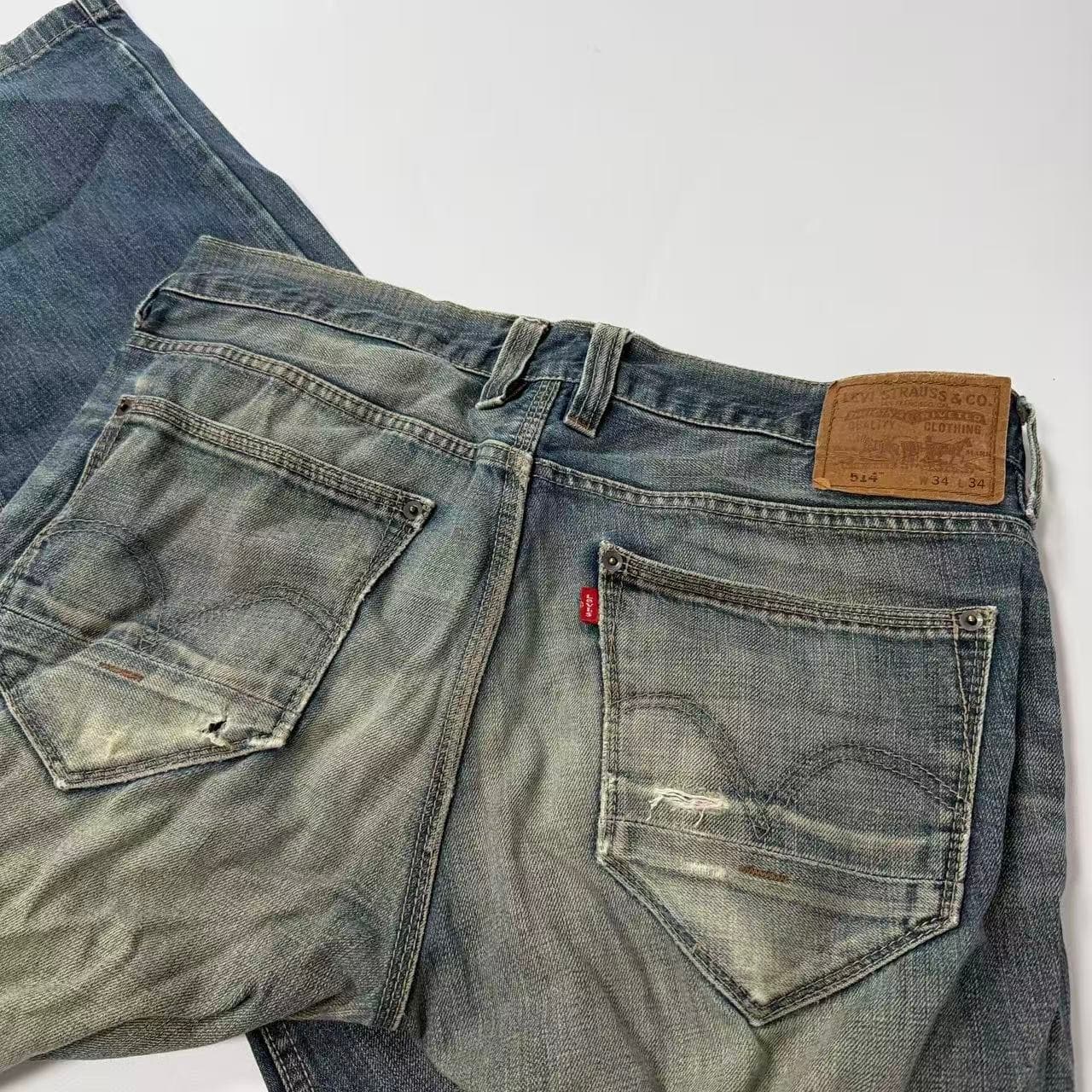 2000s Levi's 514 Slim Straight Jeans Blue — photo 4 of 8