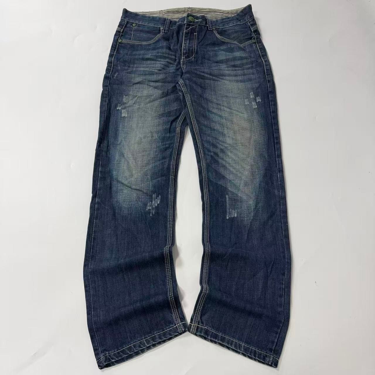 2000s Levi Strauss & Co Distressed Blue Jeans — photo 1 of 6