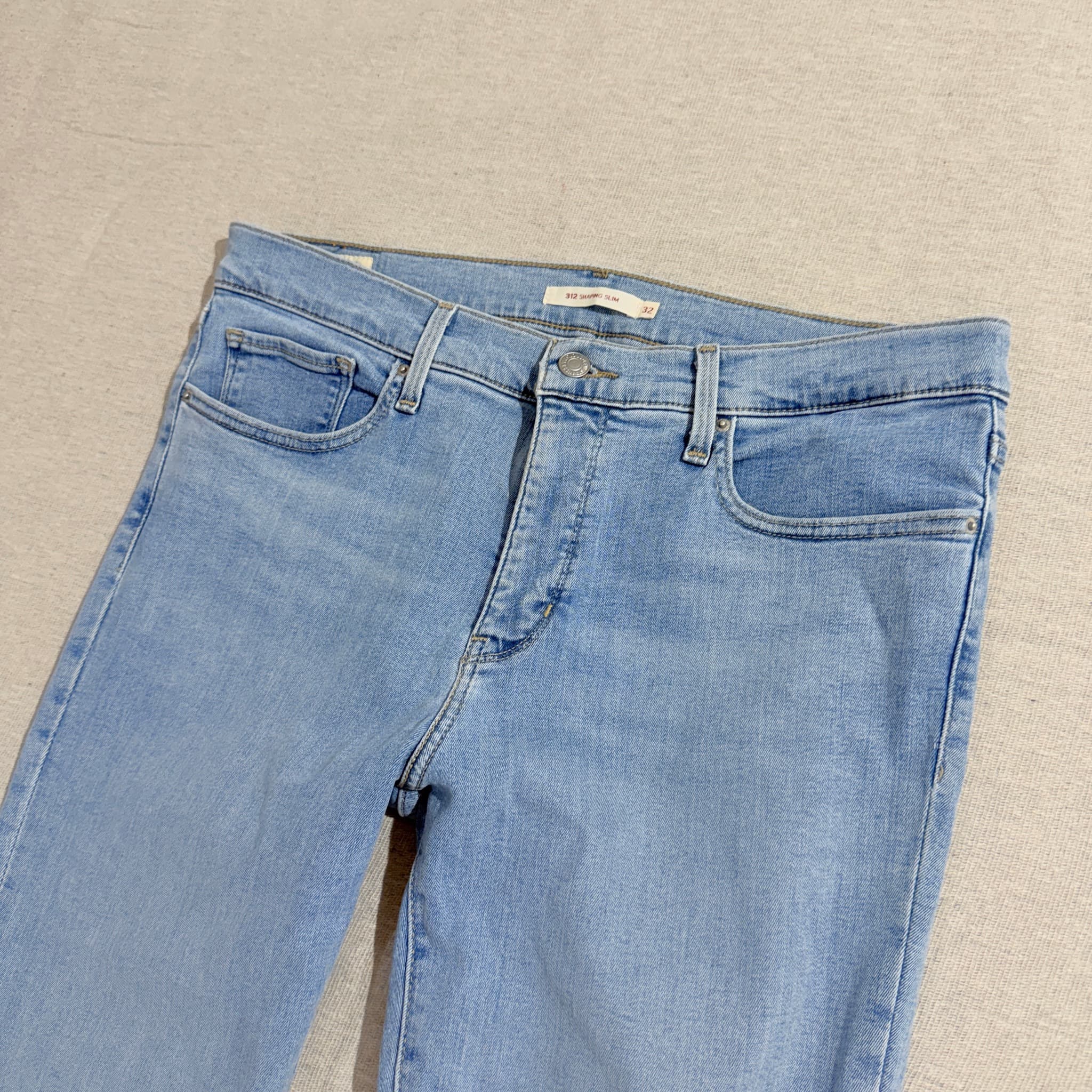 312 Shaping Slim Jeans Light Blue Denim Size 32 — photo 3 of 7