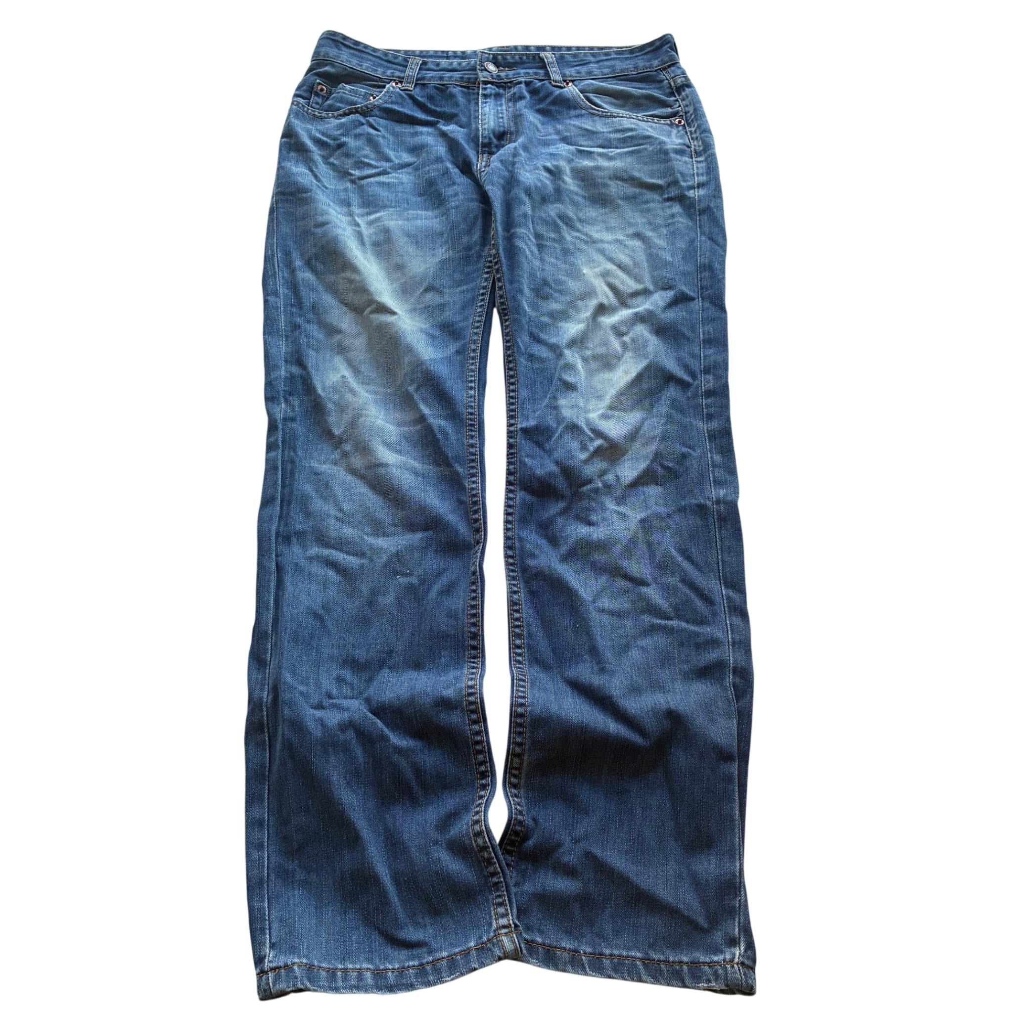 523 Men's Blue Acid Wash Denim Jeans Size 82cm — photo 1 of 6