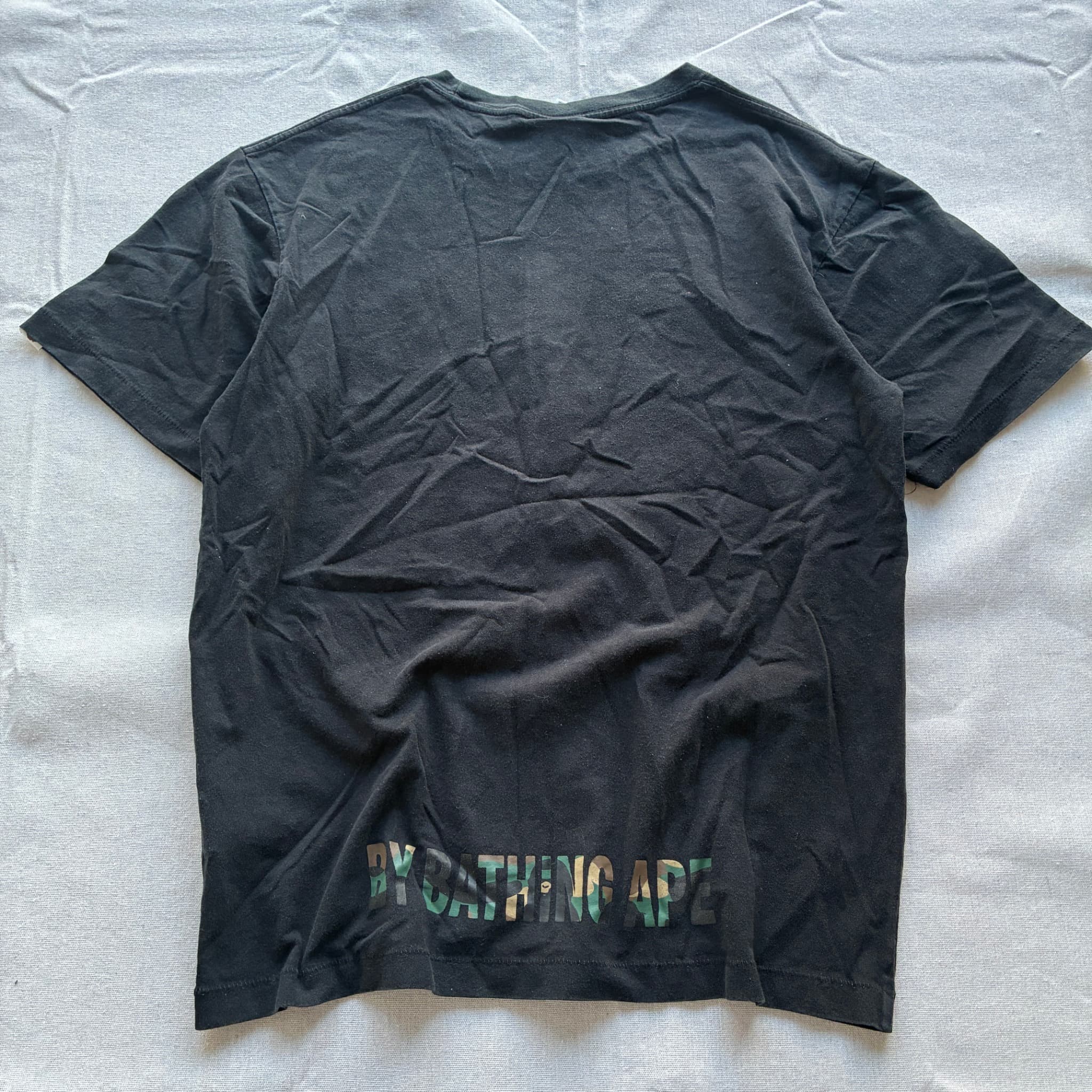 A. BATHING APE BAPE Black Camo Star Graphic T-Shirt Size L — photo 2 of 7