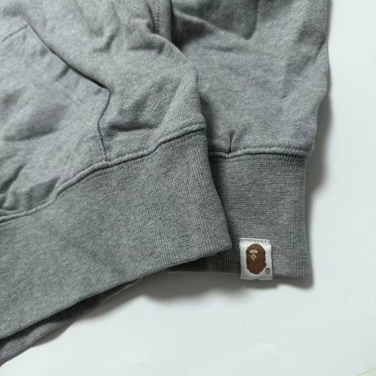 A Bathing Ape BAPE College Logo Pullover Hoodie Grey — photo 7 of 7