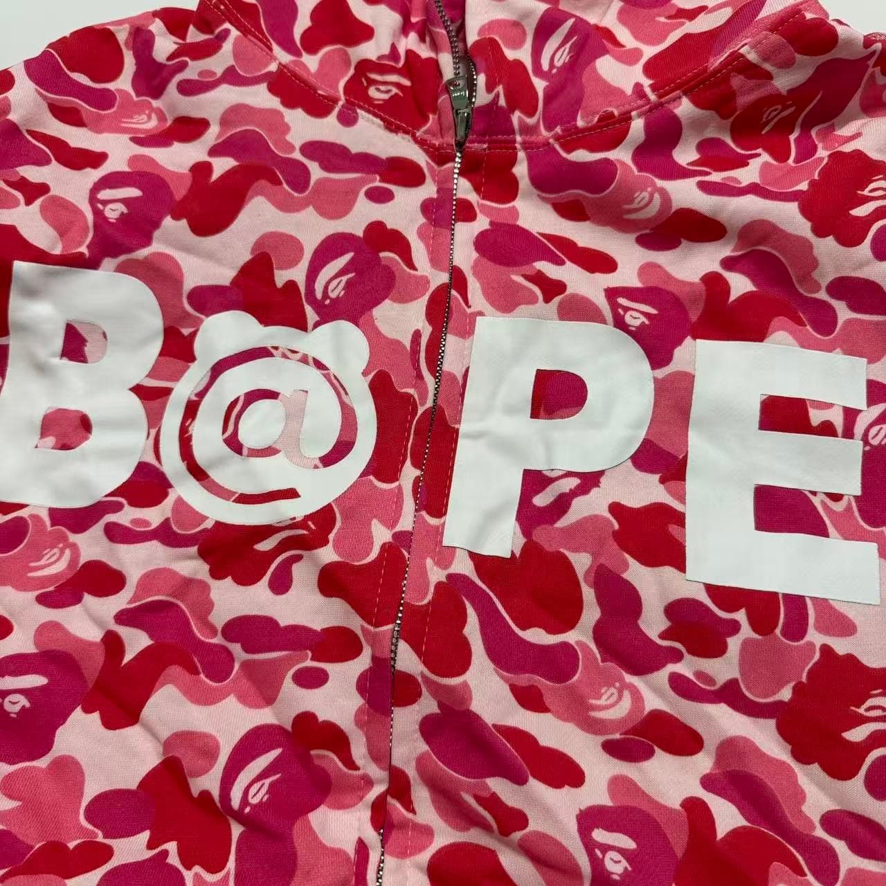 A Bathing Ape BAPE Pink Camo Full Zip Hoodie With Ears — photo 3 of 7