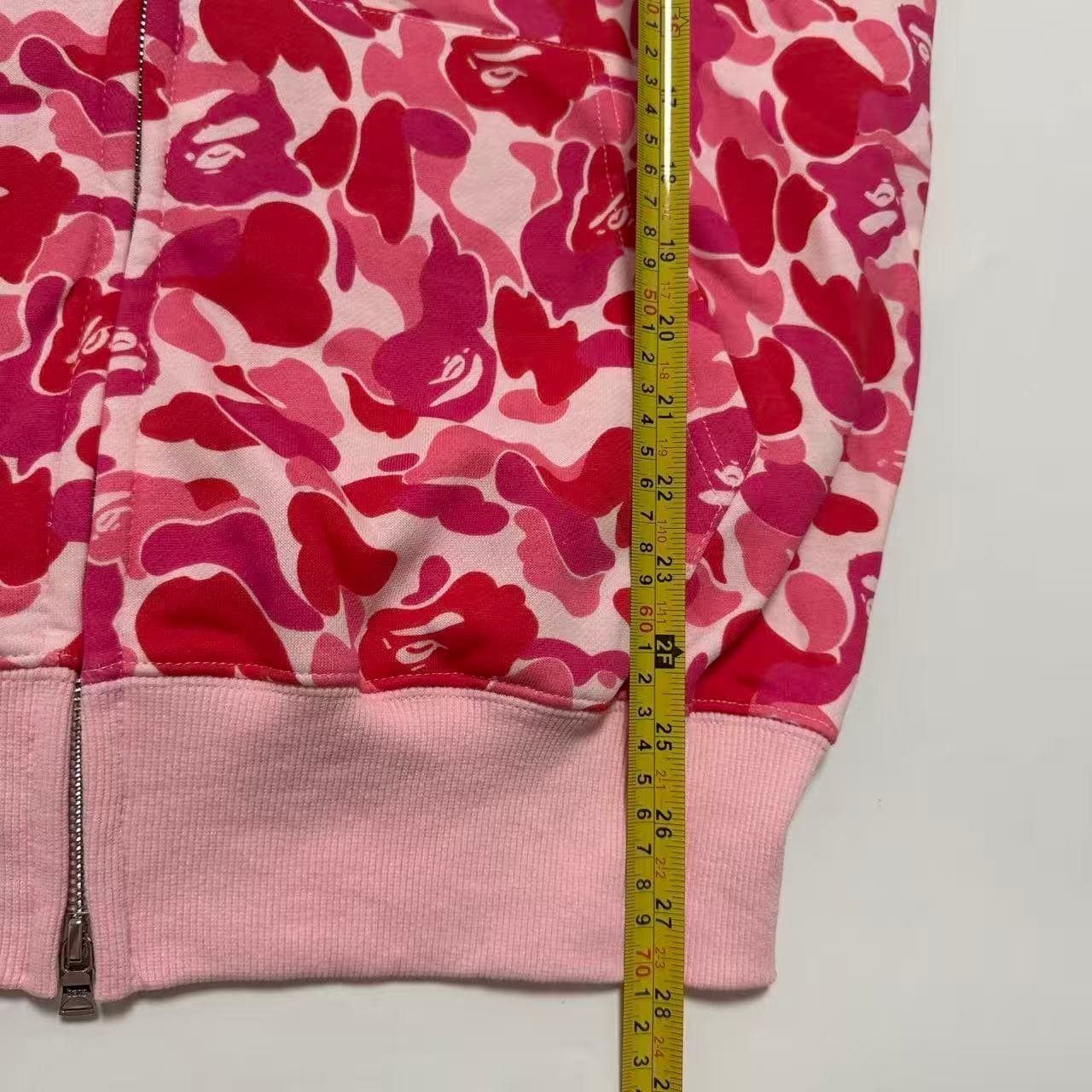 A Bathing Ape BAPE Pink Camo Full Zip Hoodie With Ears — photo 6 of 7