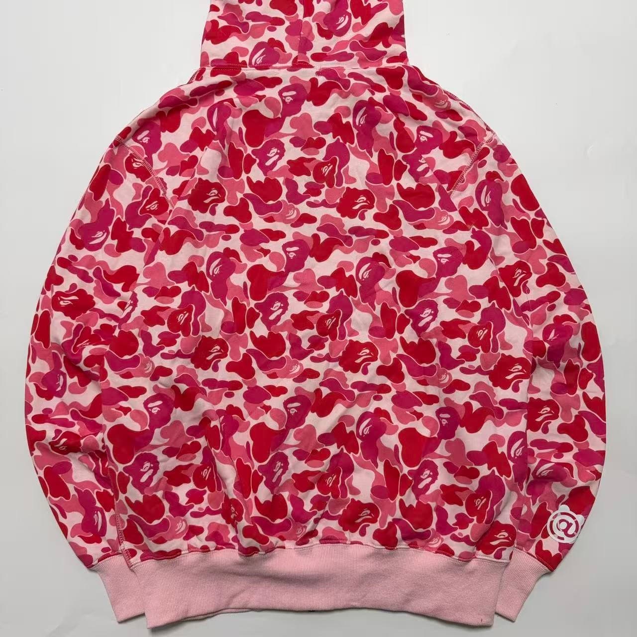 A Bathing Ape BAPE Pink Camo Full Zip Hoodie With Ears — photo 2 of 7
