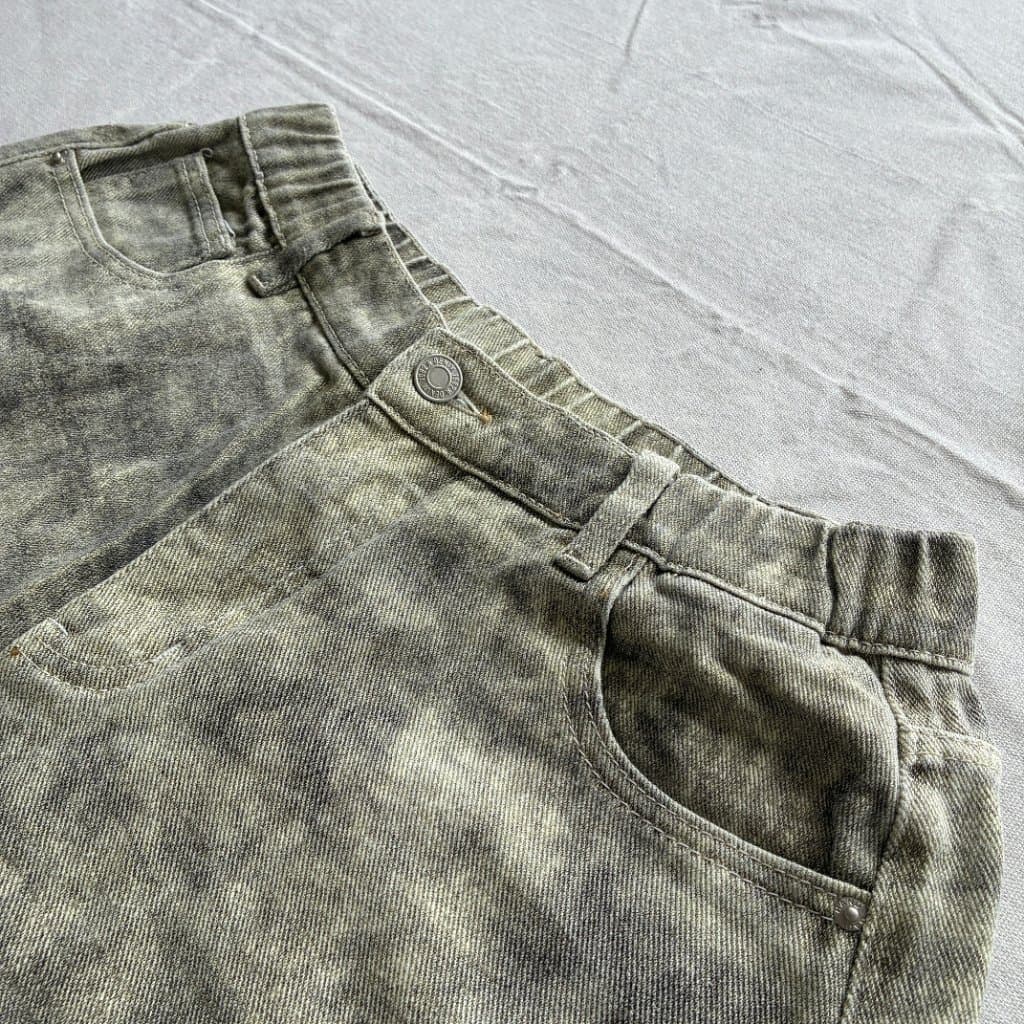 Acid Wash Corduroy Wide Leg Pants Grey — photo 3 of 3