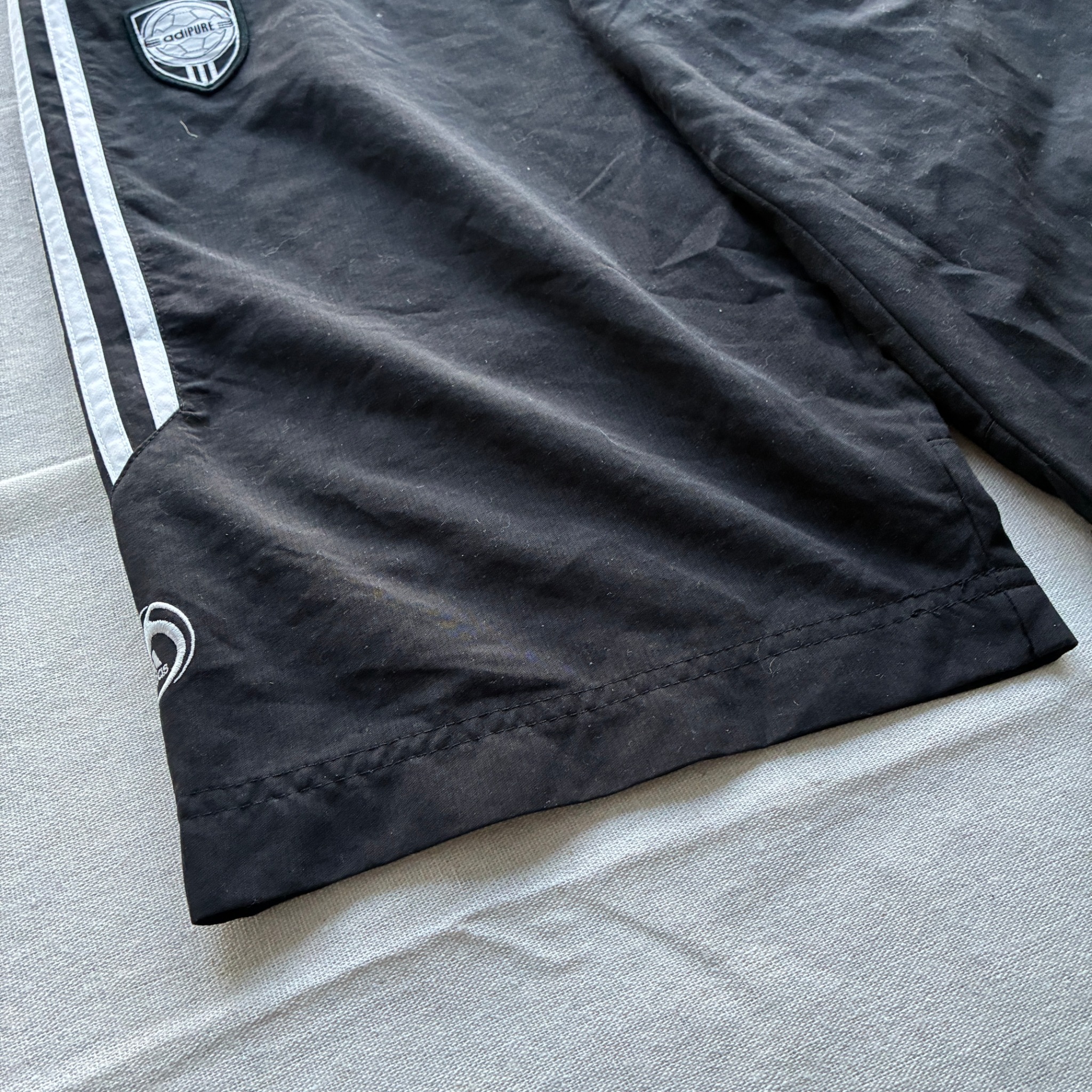 Adidas Adipure Men's Soccer Training Shorts Black With Zipper Pockets Size L — photo 2 of 6
