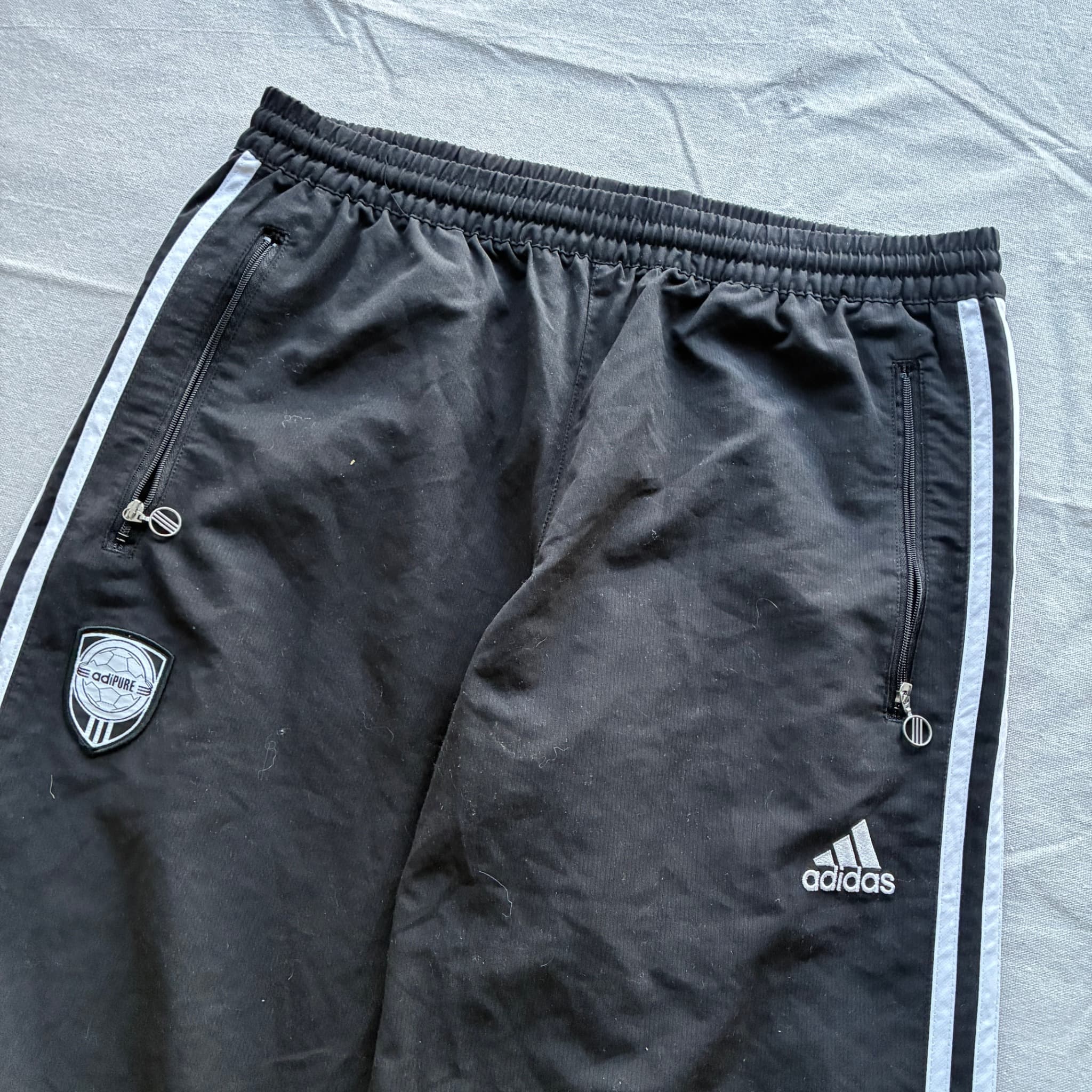 Adidas Adipure Men's Soccer Training Shorts Black With Zipper Pockets Size L — photo 3 of 6