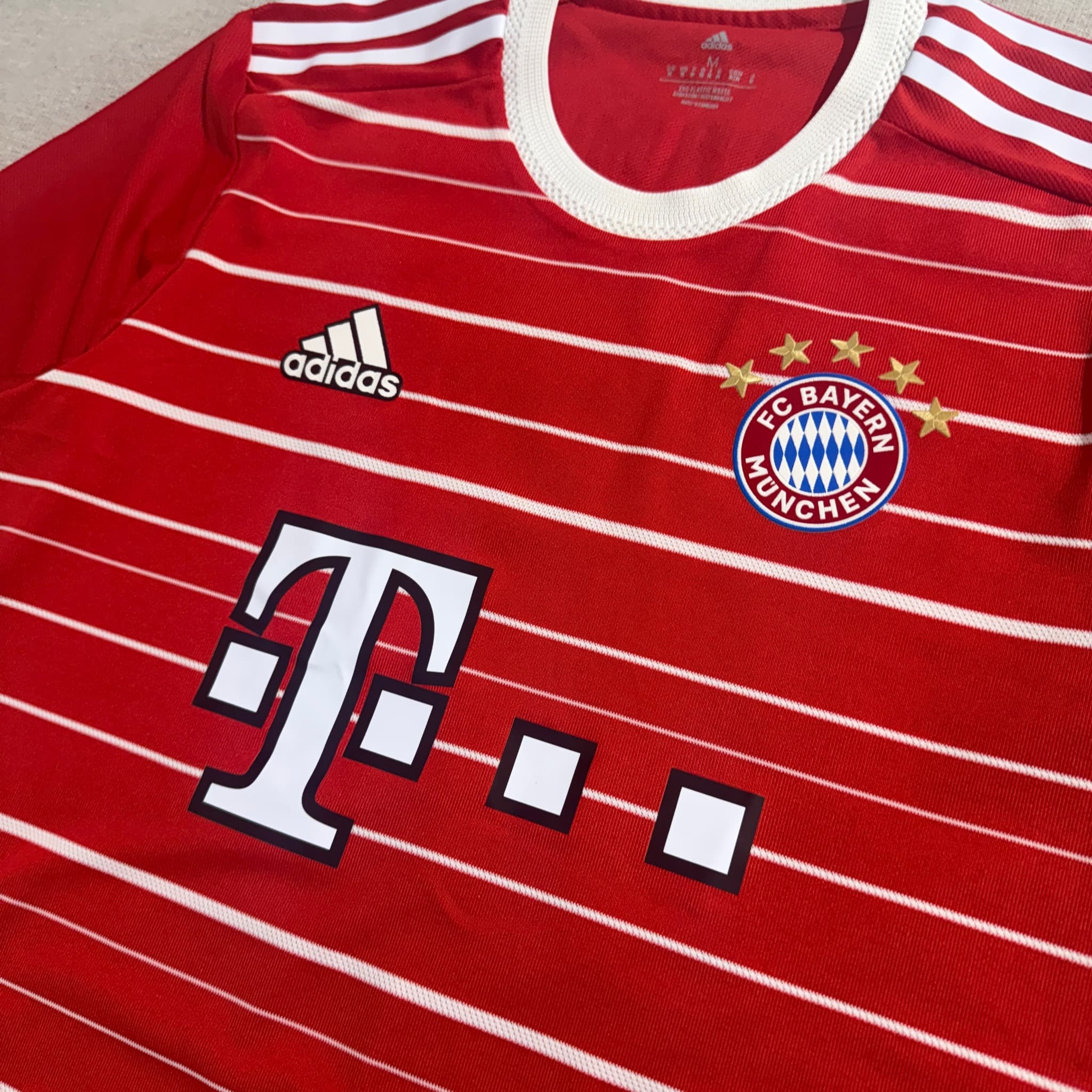 Adidas Bayern Munich 2022-23 Home Authentic Soccer Jersey Red Size M — photo 2 of 11