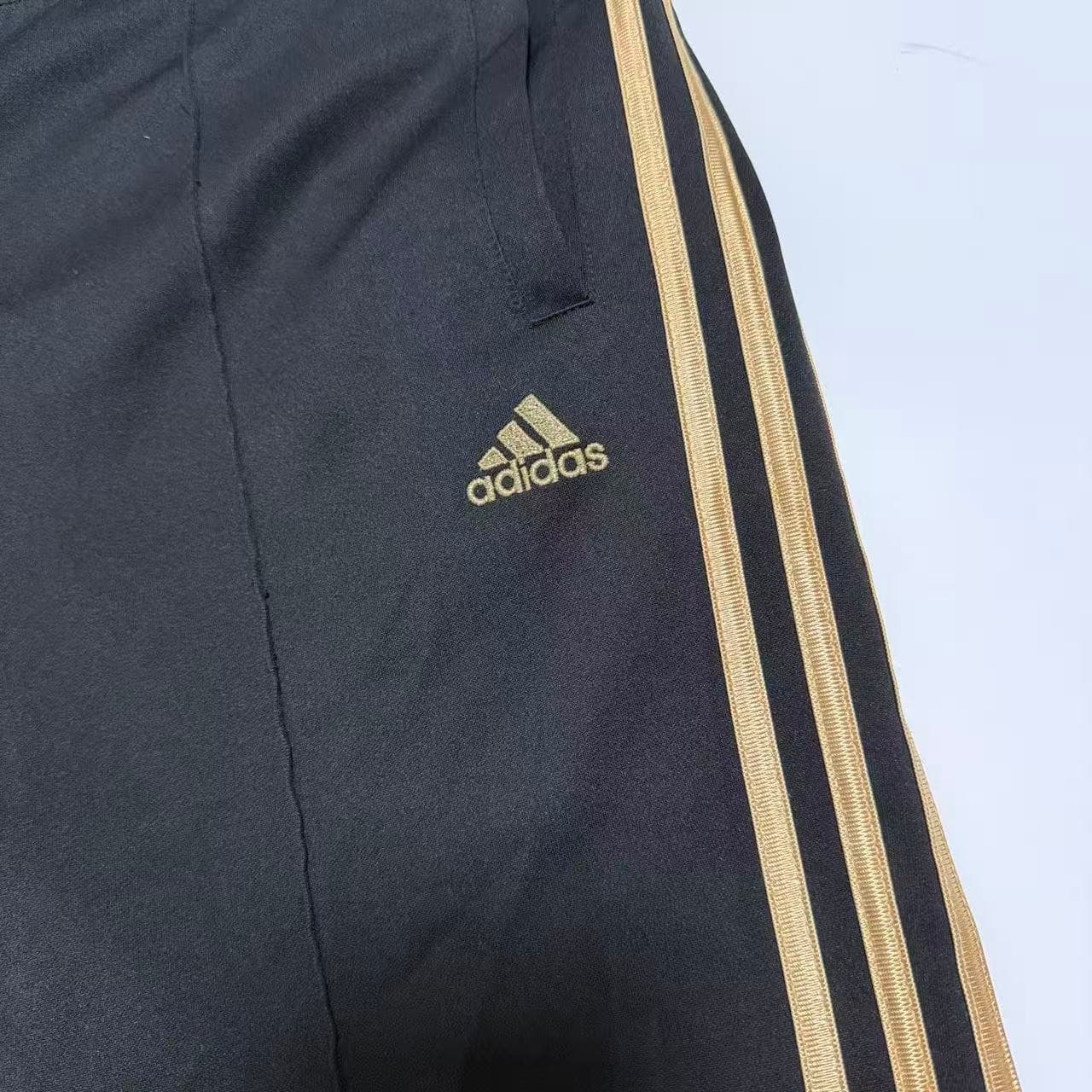 Adidas Black Gold Three-Stripe Track Pants — photo 6 of 11