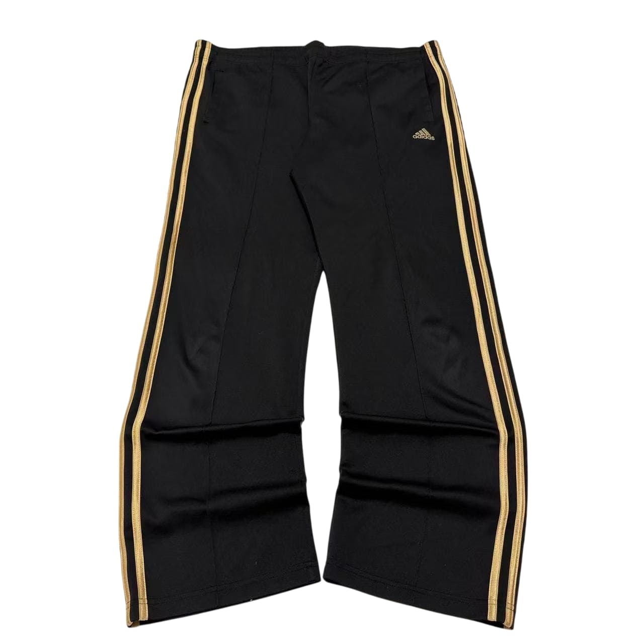 Adidas Black Gold Three-Stripe Track Pants — photo 1 of 11