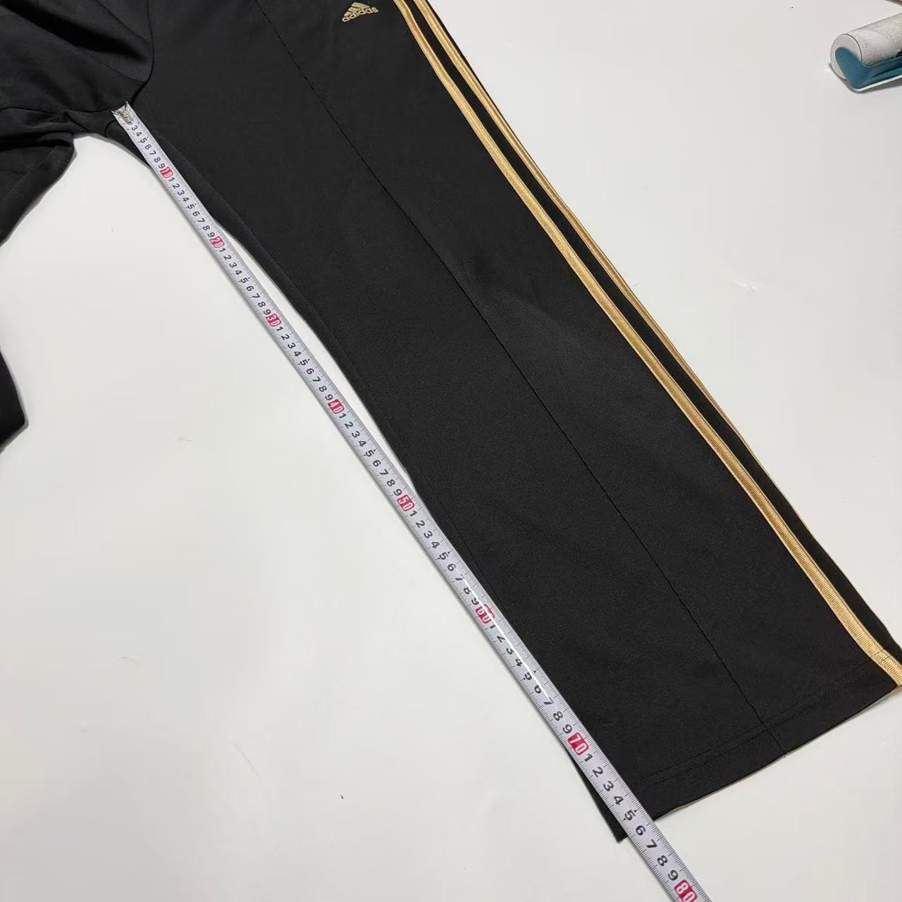 Adidas Black Gold Three-Stripe Track Pants — photo 9 of 11