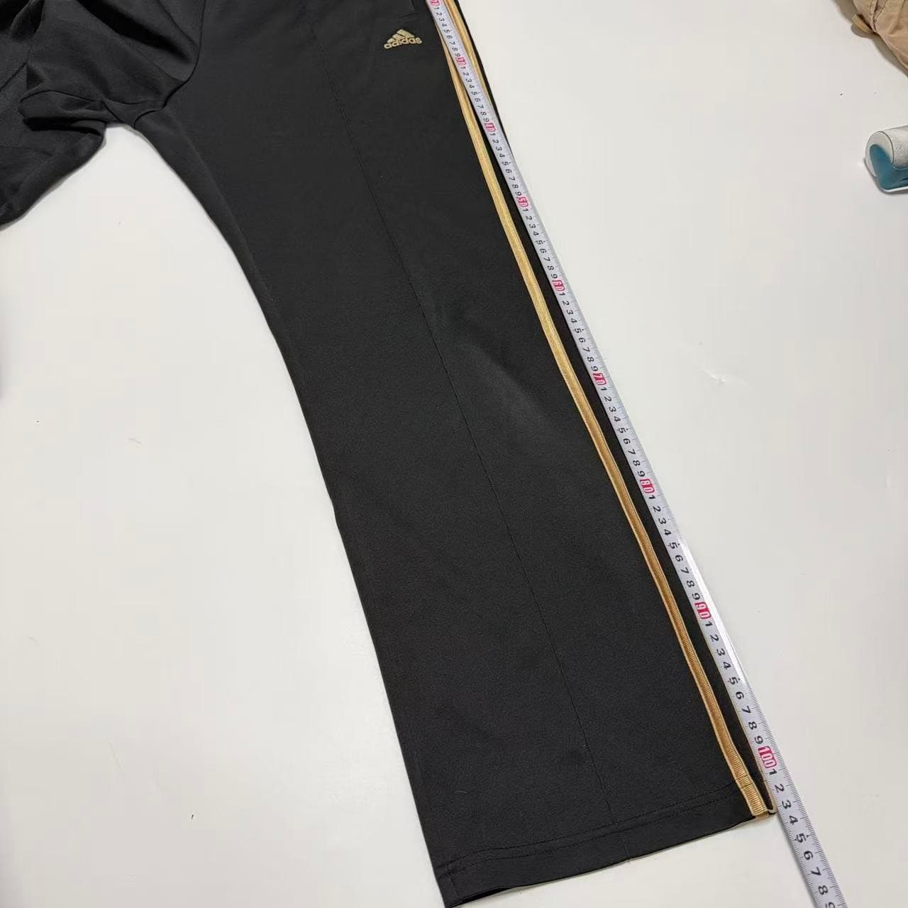Adidas Black Gold Three-Stripe Track Pants — photo 10 of 11