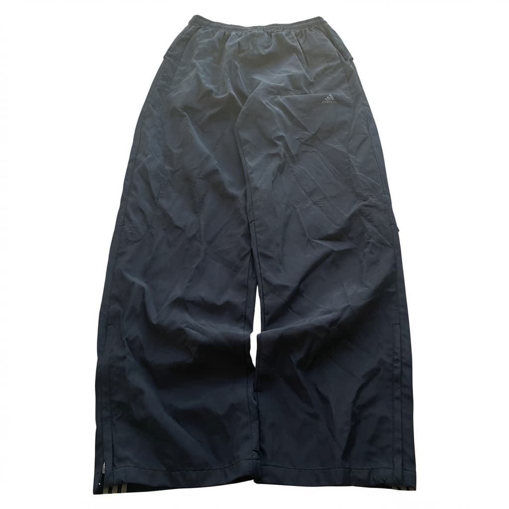 Adidas Black Nylon Track Pants 2000s Release — photo 1 of 7