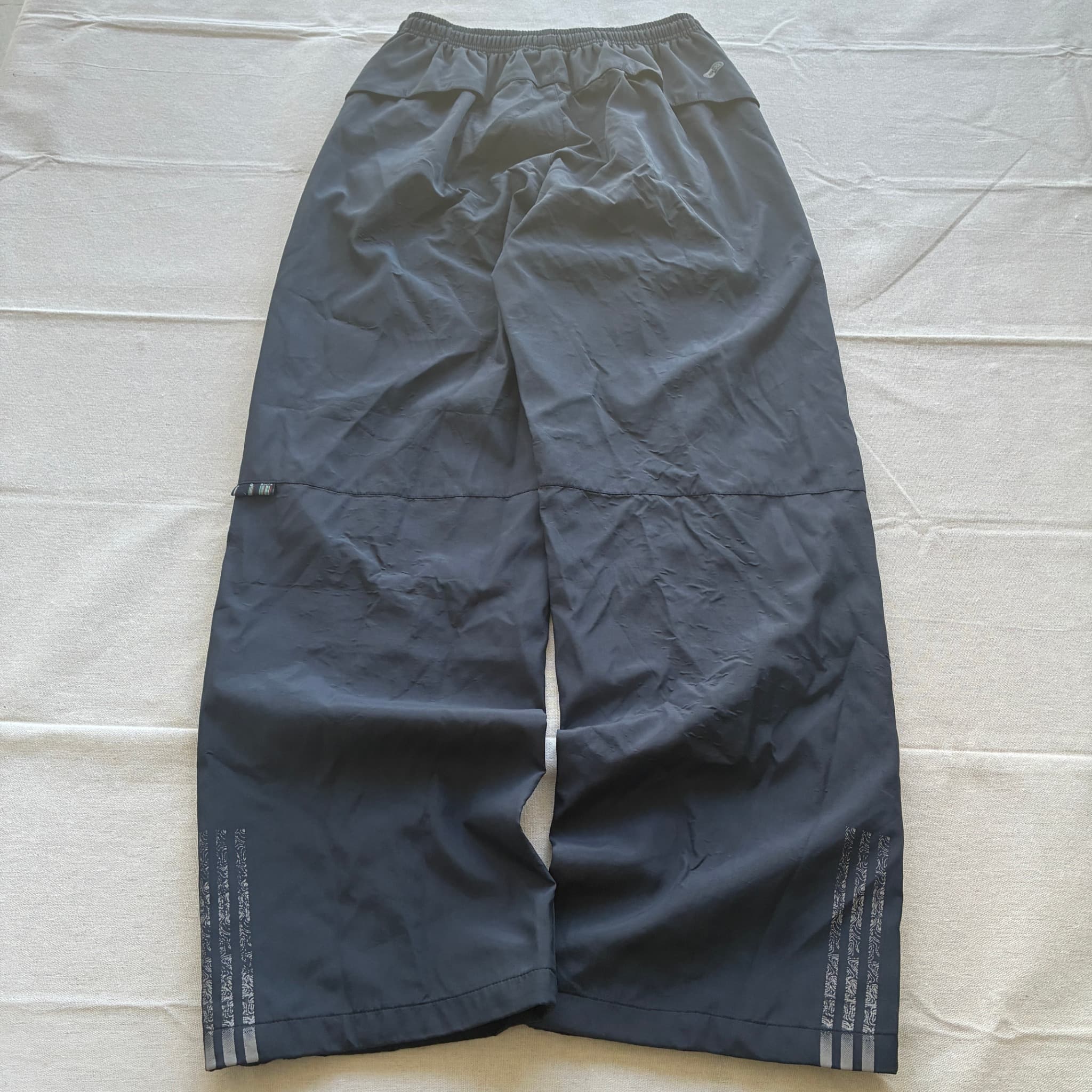 Adidas Black Nylon Track Pants 2000s Release — photo 6 of 7