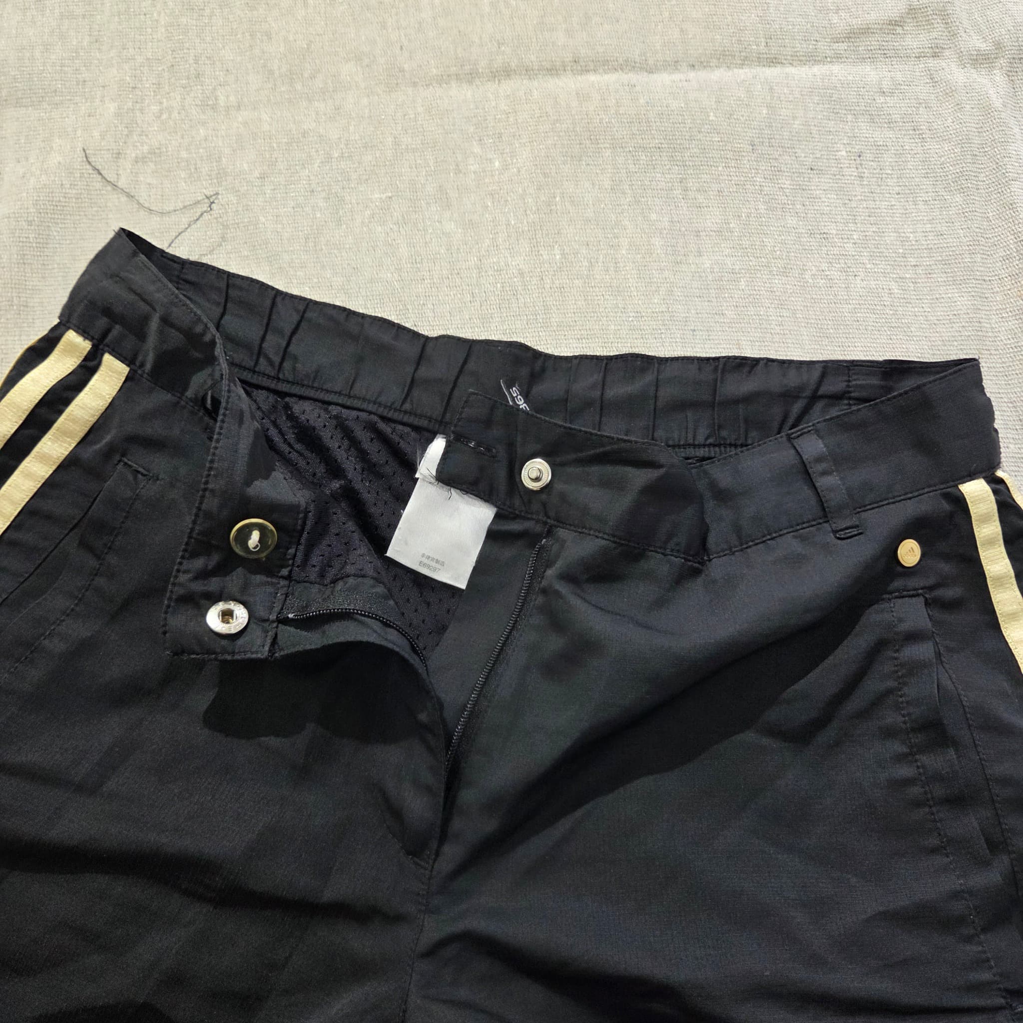 Adidas Black Trousers With Side Stripes Baggy Vintage 2000s Release — photo 3 of 8
