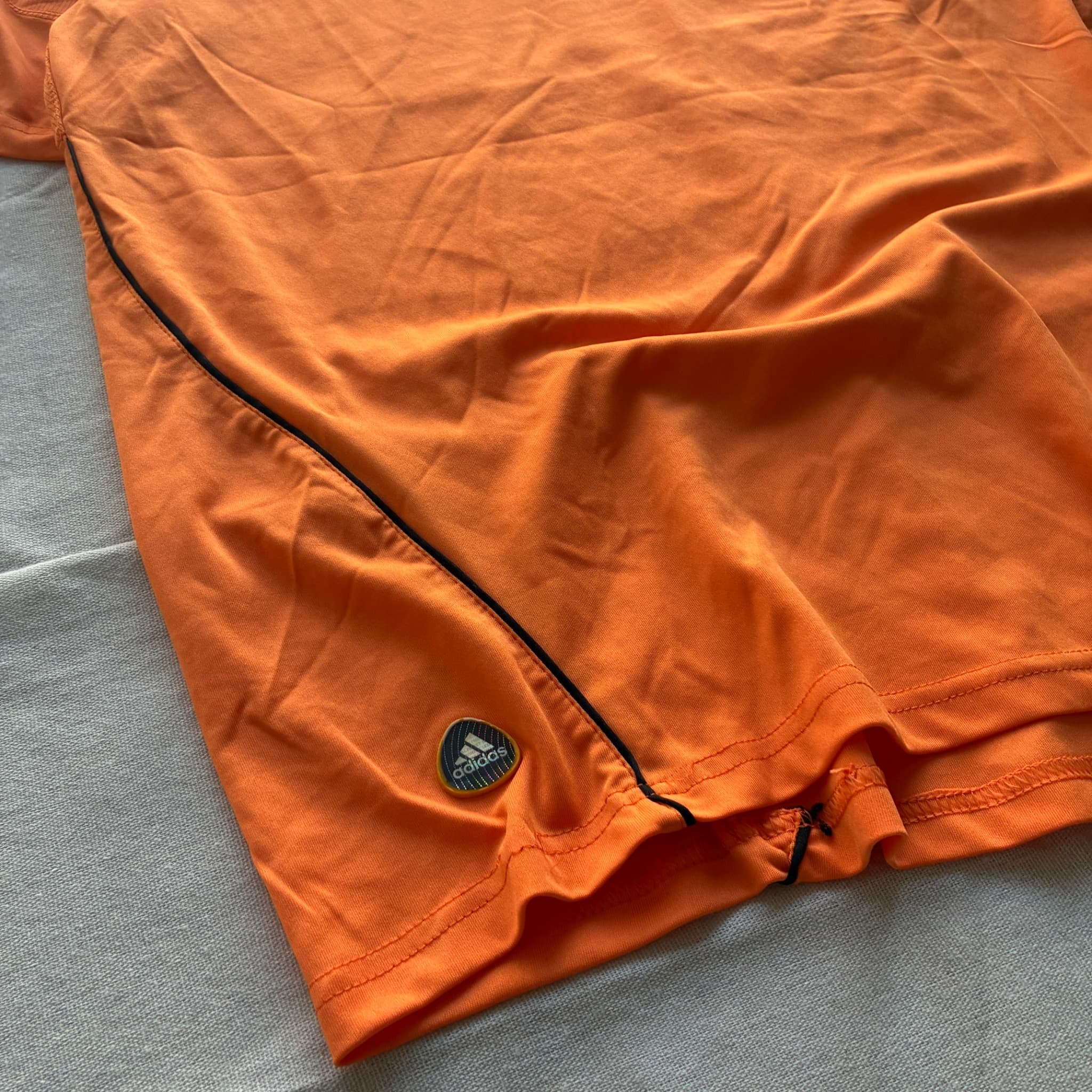 Adidas Climacool Training Jersey Orange Black Athletic Shirt Men's Size XL — photo 2 of 6