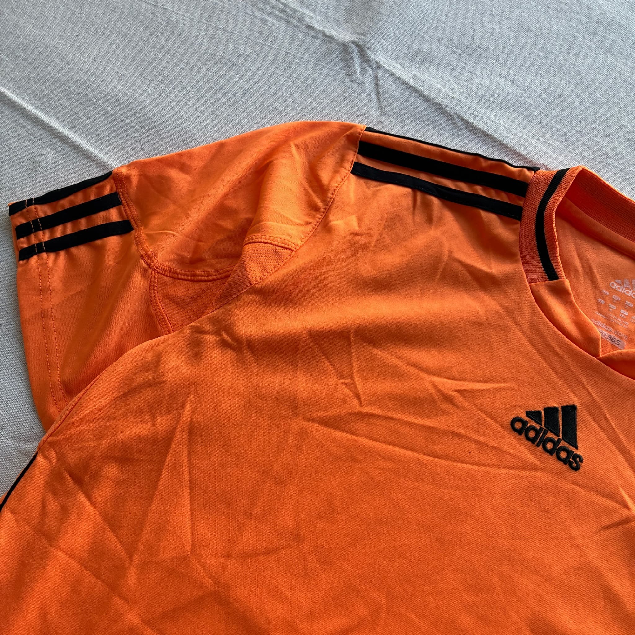 Adidas Climacool Training Jersey Orange Black Athletic Shirt Men's Size XL — photo 3 of 6