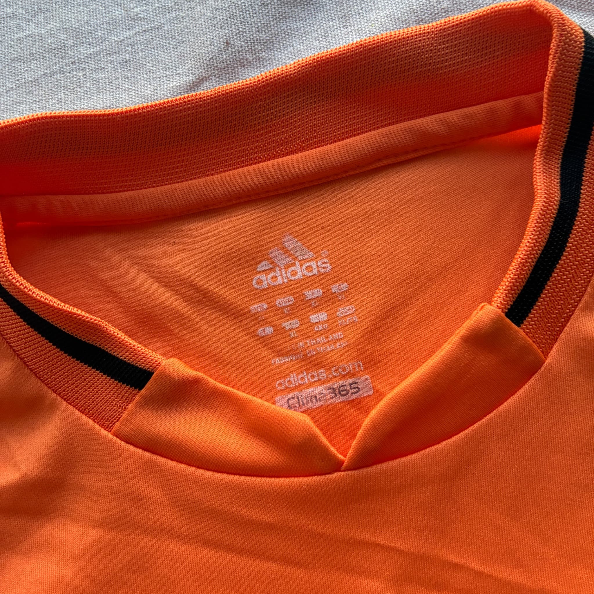 Adidas Climacool Training Jersey Orange Black Athletic Shirt Men's Size XL — photo 4 of 6