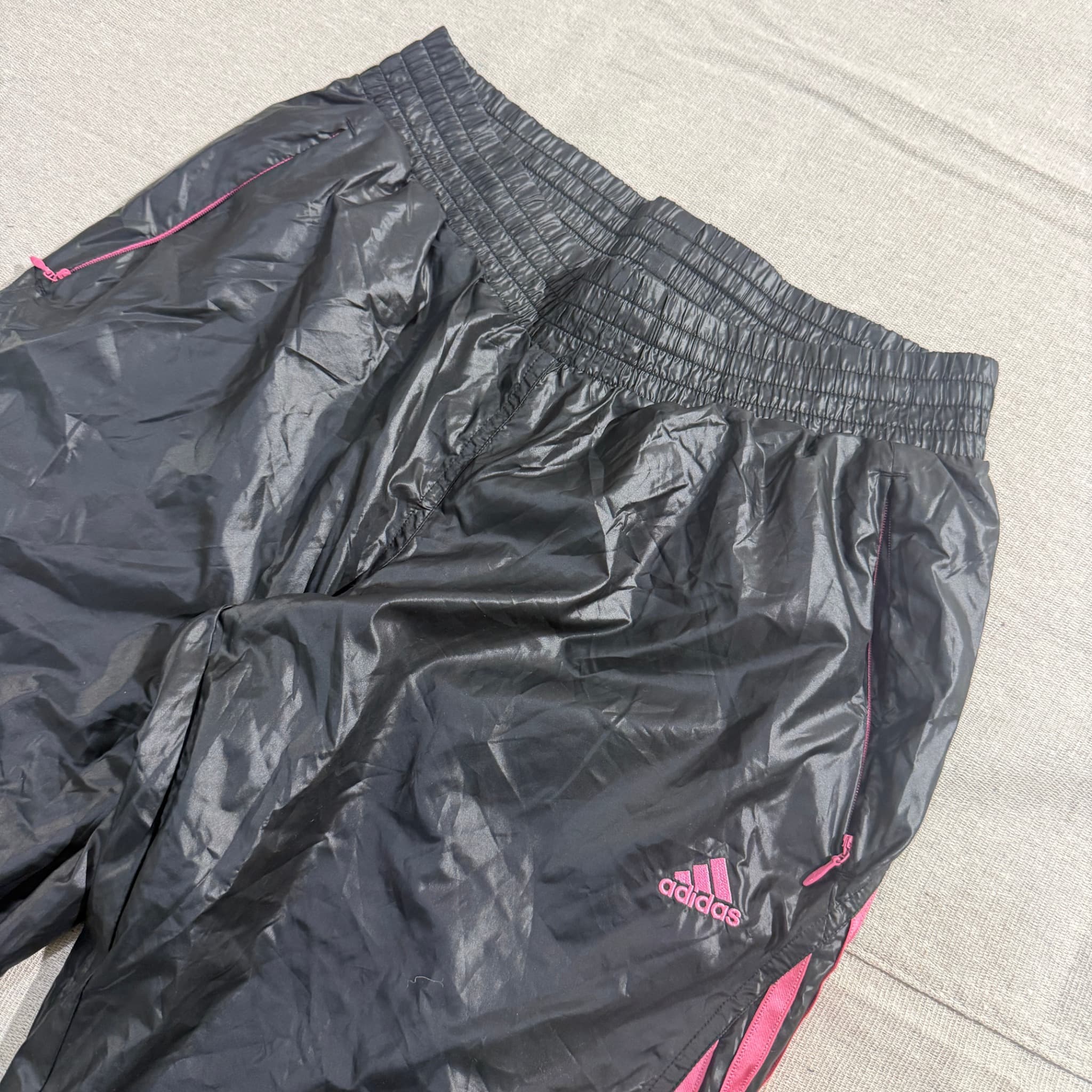 Adidas ClimaProof Women's Black and Pink Capri Track Pants — photo 3 of 6
